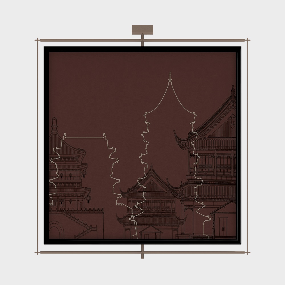 新中式中古挂画