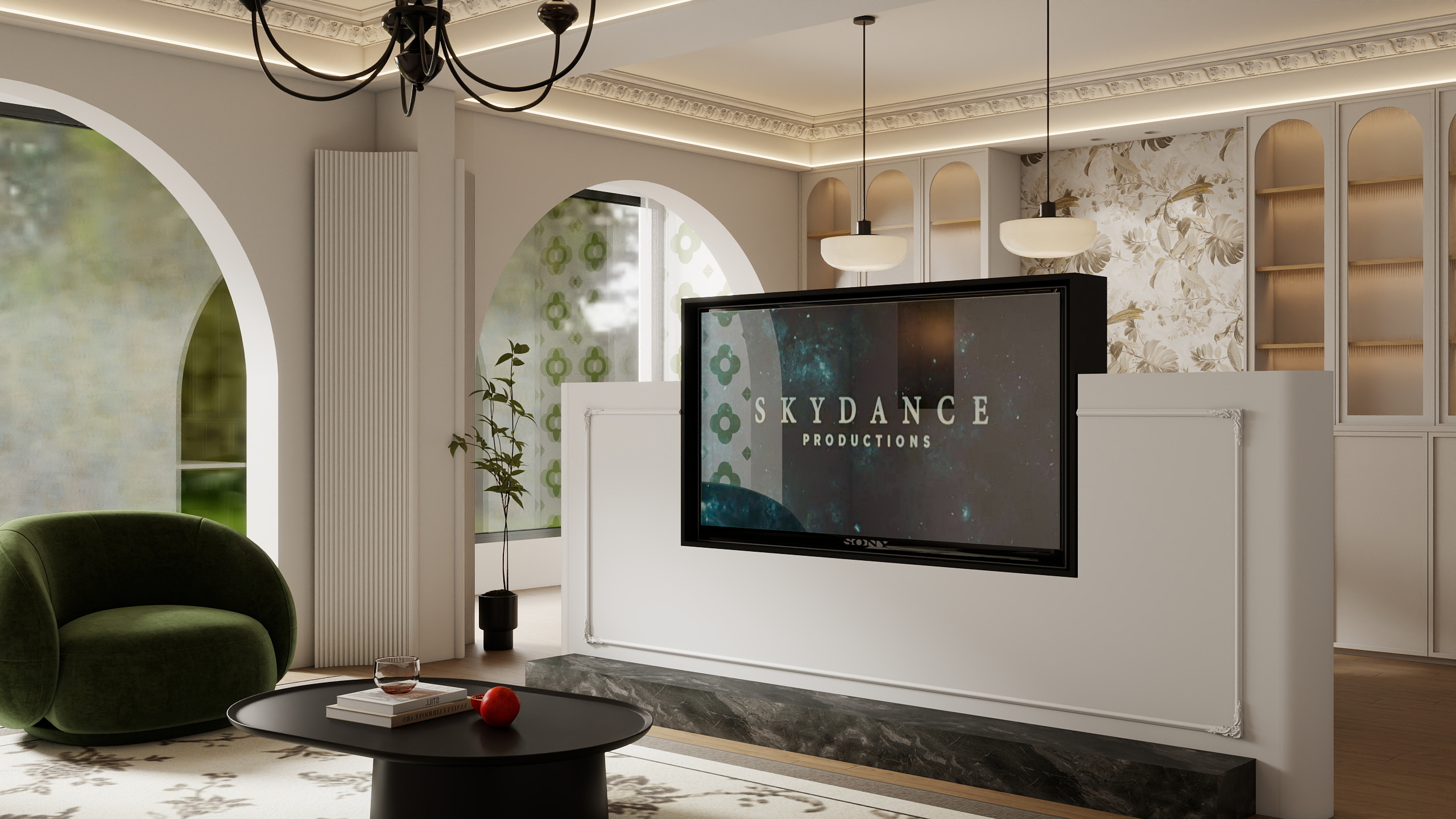 辛集资深小白-法式风大横厅-装修设计方案