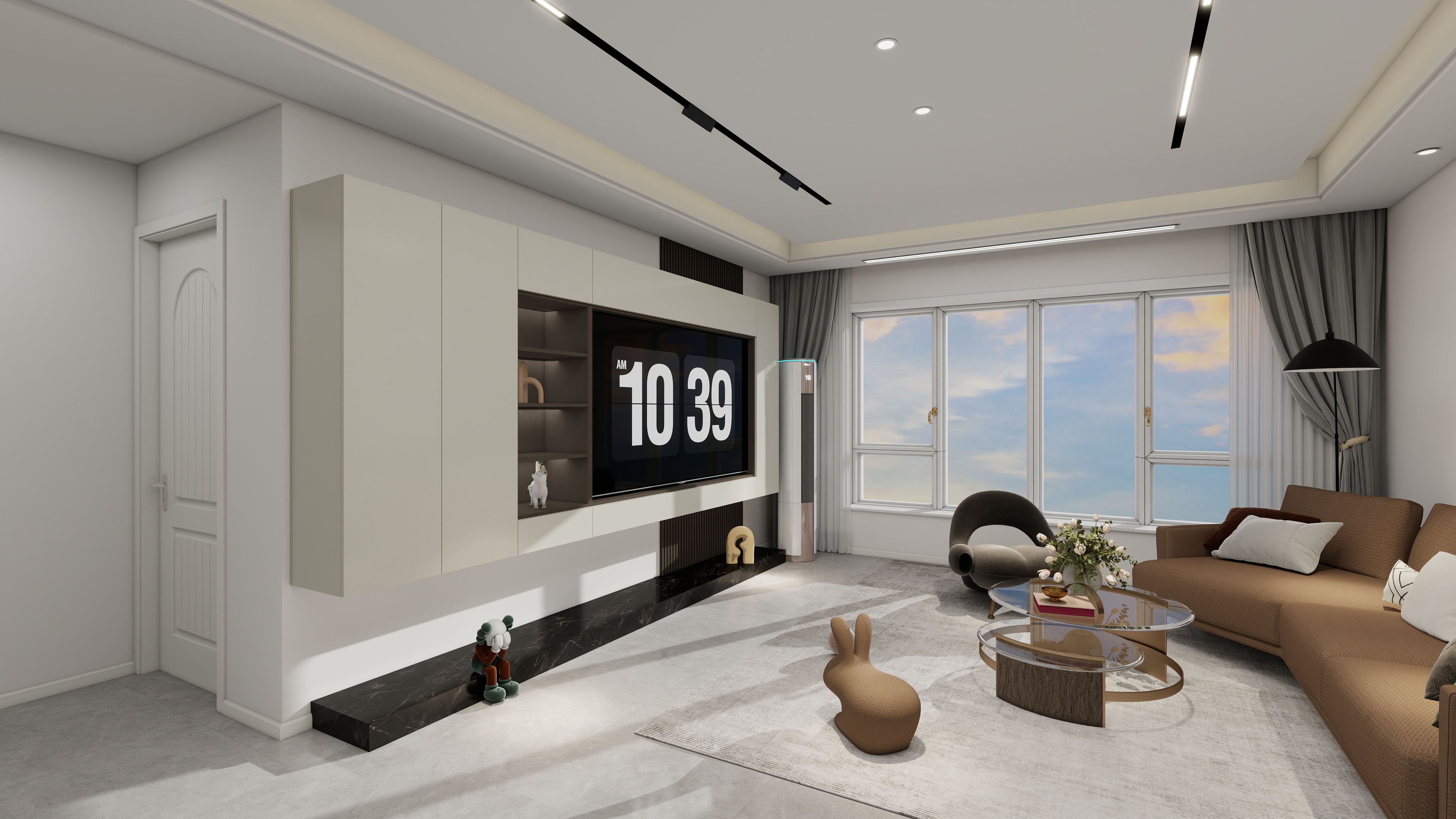 全案设计师张红-锦堂幸福里111.39㎡2室-轻奢风格装修效果图