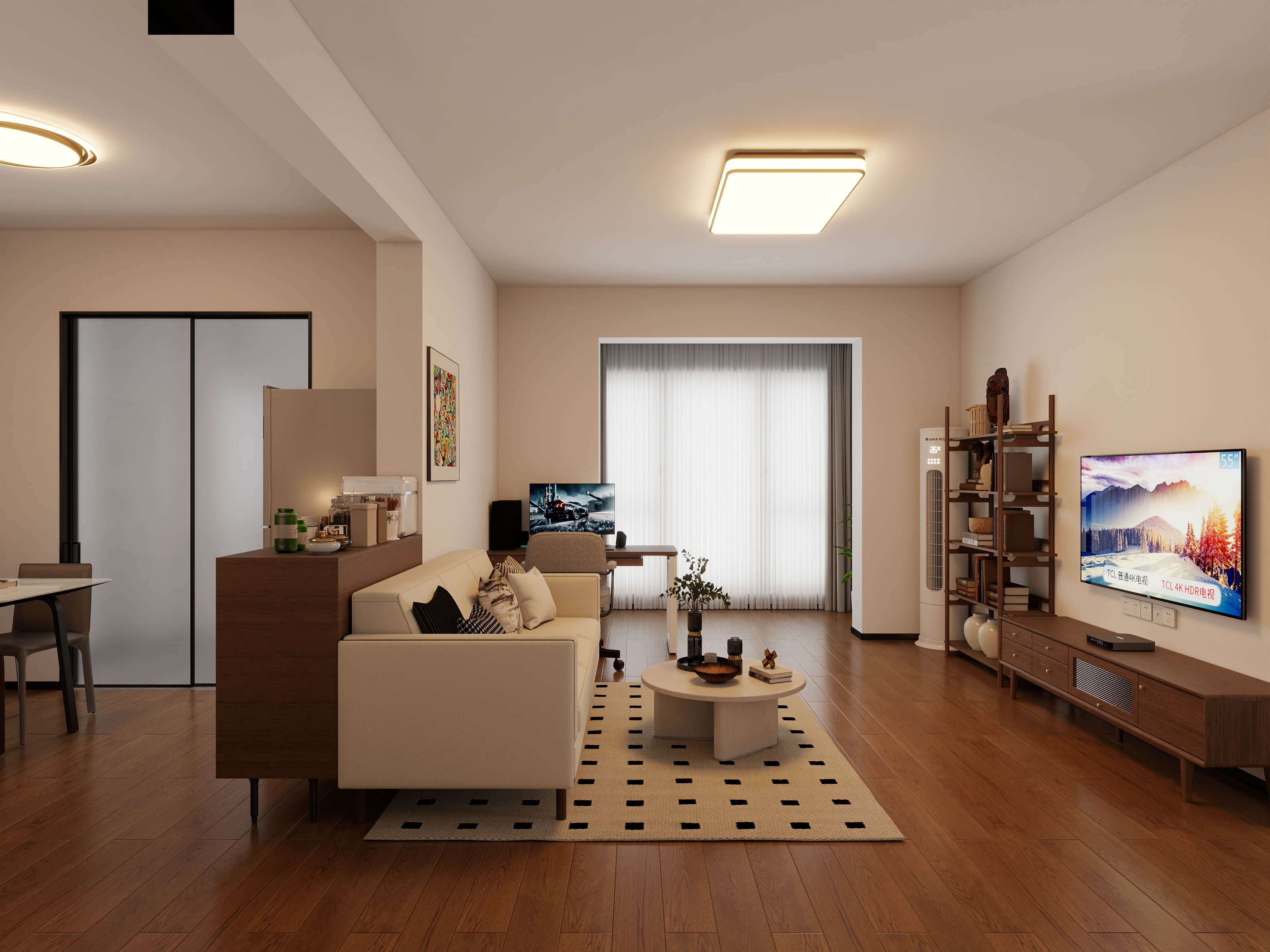 设计师千可-兴旺双铁城85㎡2室-装修设计方案