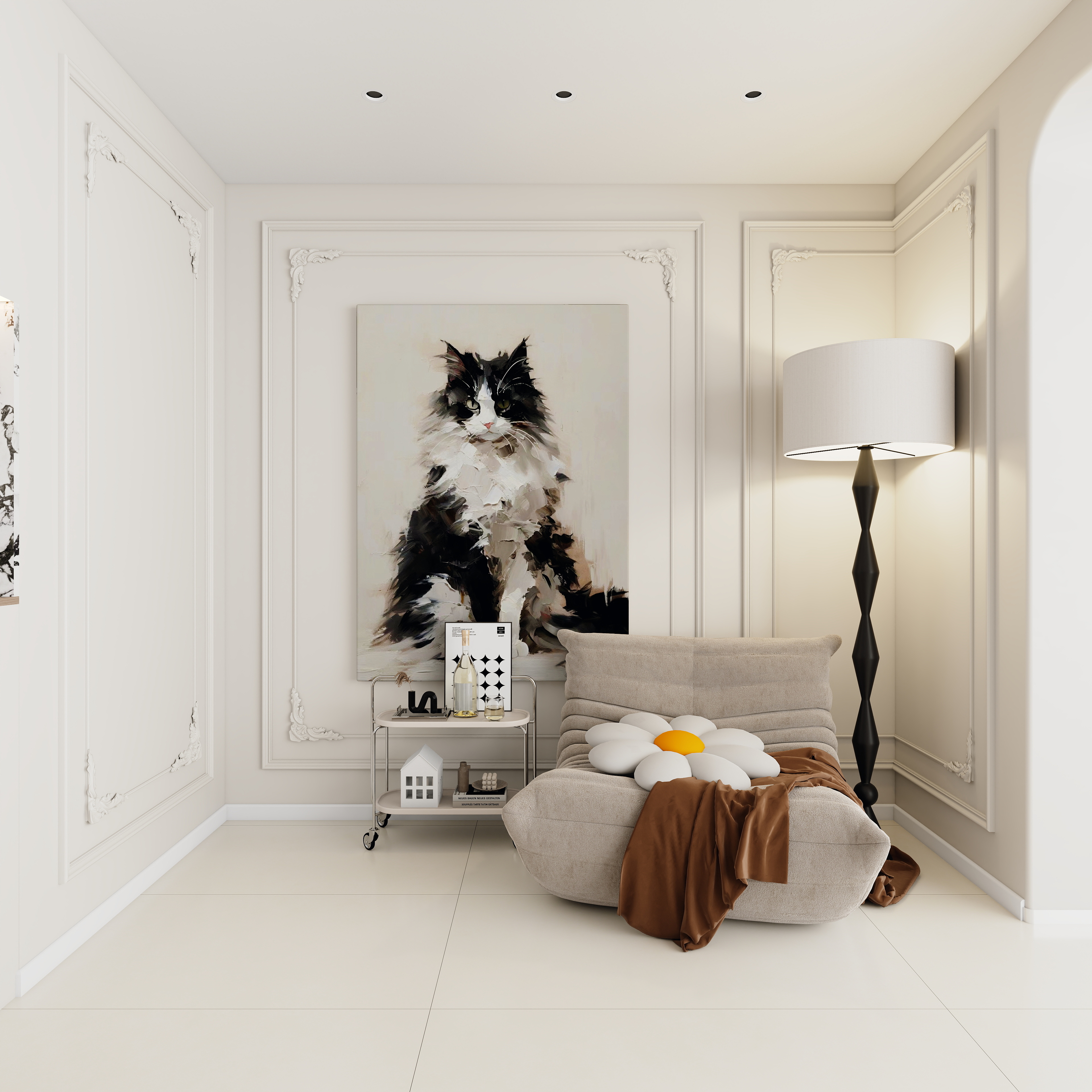 艺雅丽-115平法式奶油风装修效果图