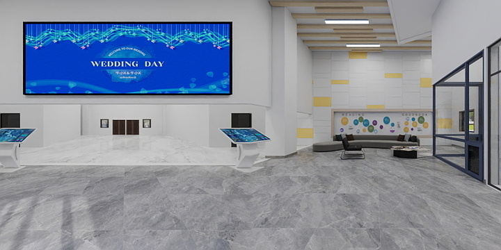 刘贞百-学校接待大厅-装修设计方案