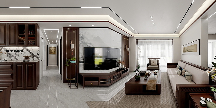 柳州设计师小丽-新中式方案-装修设计方案