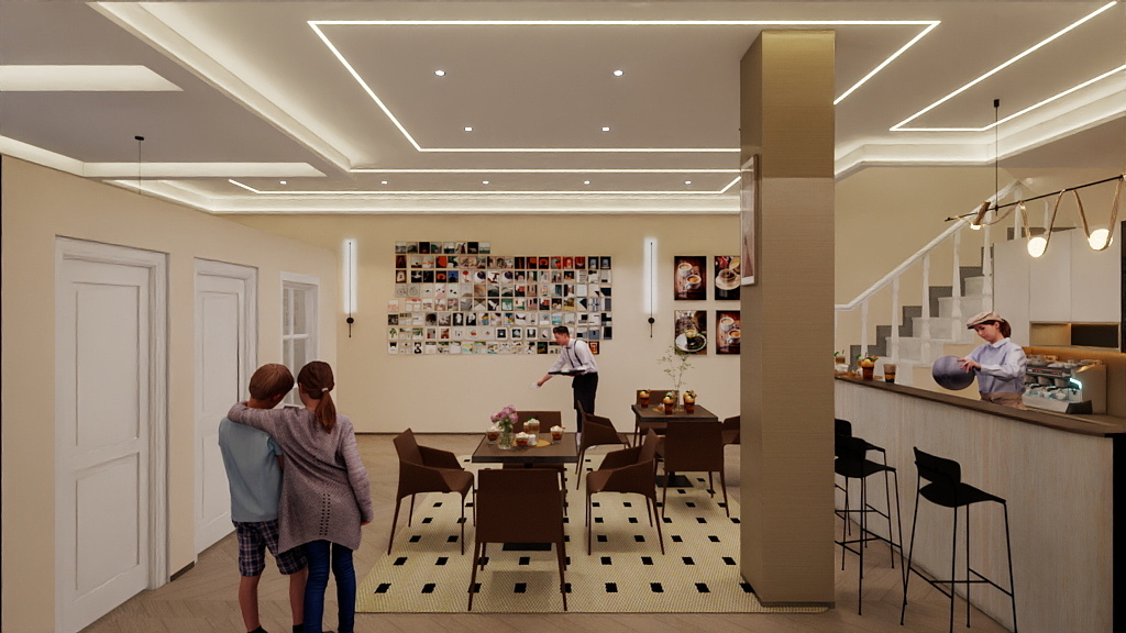 老覃艺术装饰-LMG奶茶店-新-装修设计方案