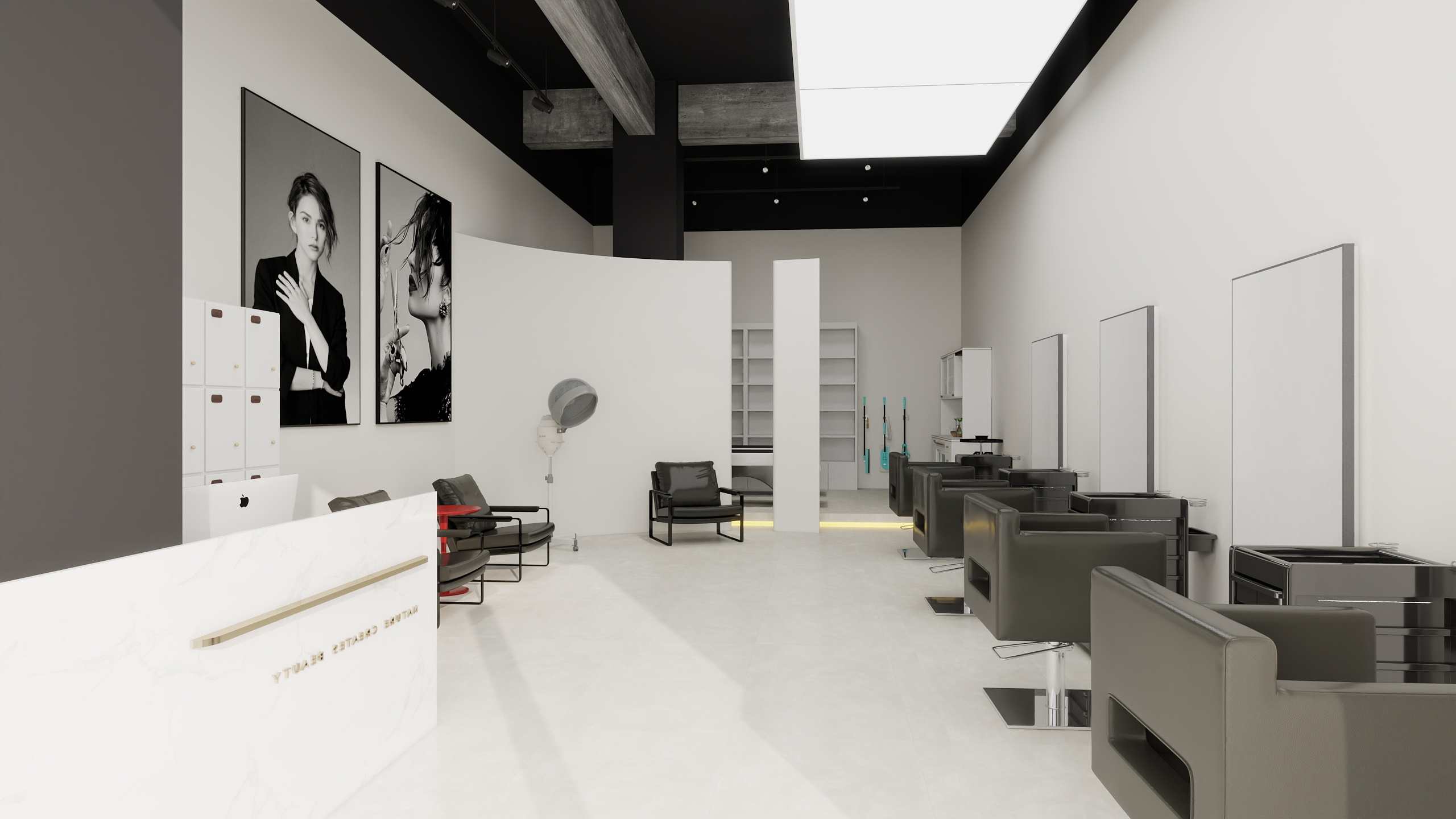 MC的幸福生活-理发店-装修设计方案