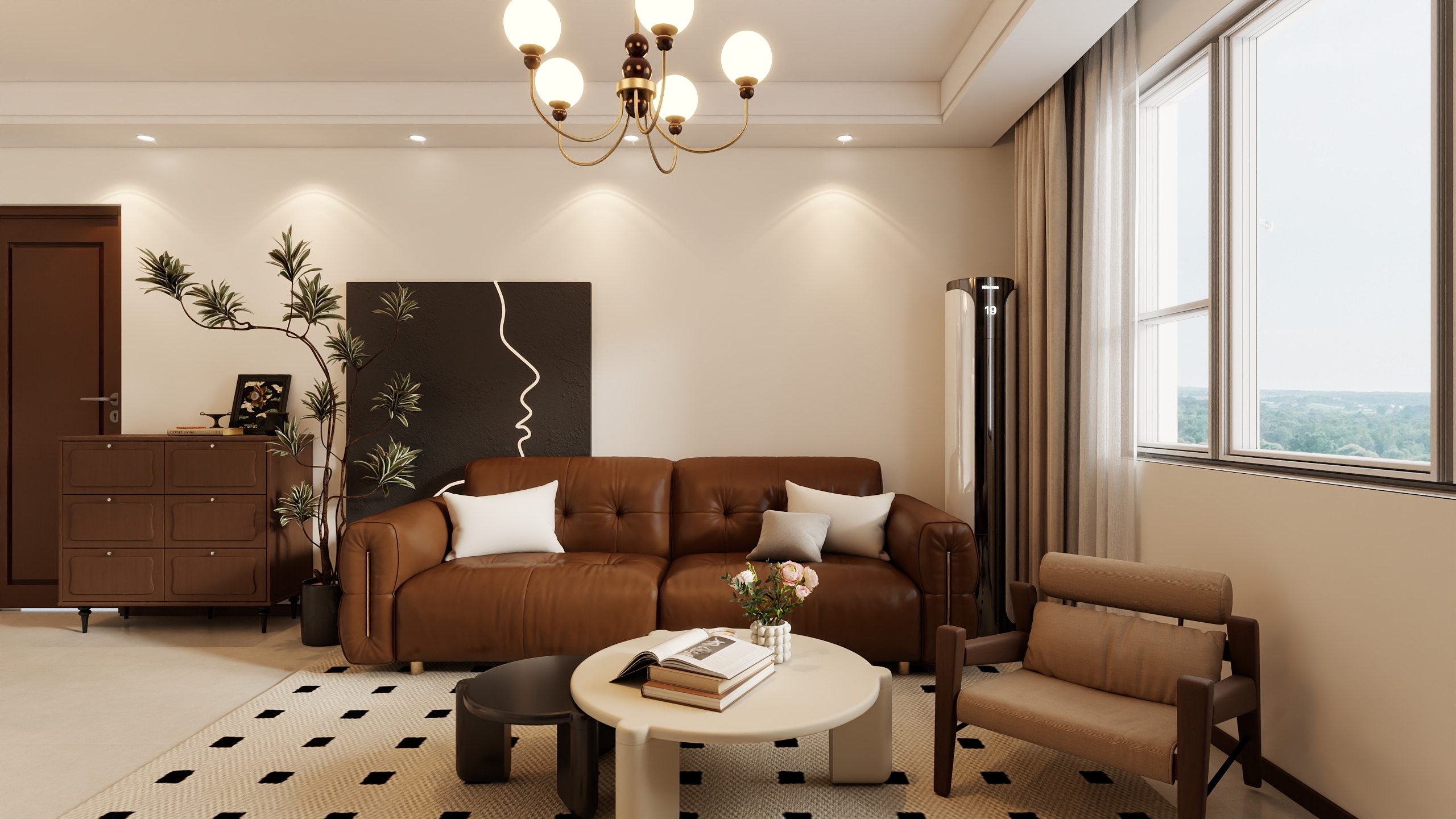 D设计师董小生-奶油中古风-装修设计方案