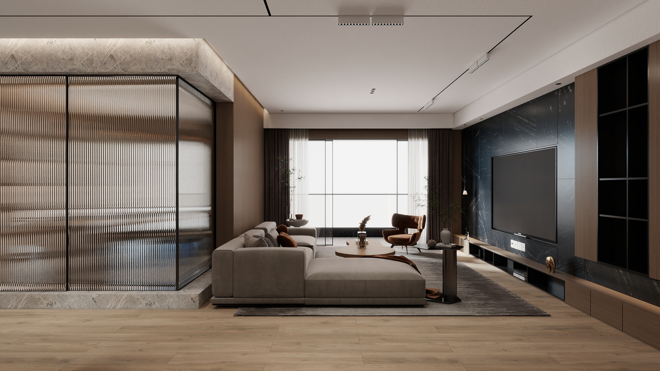 Mao.Echo-木纹意式风-装修设计方案