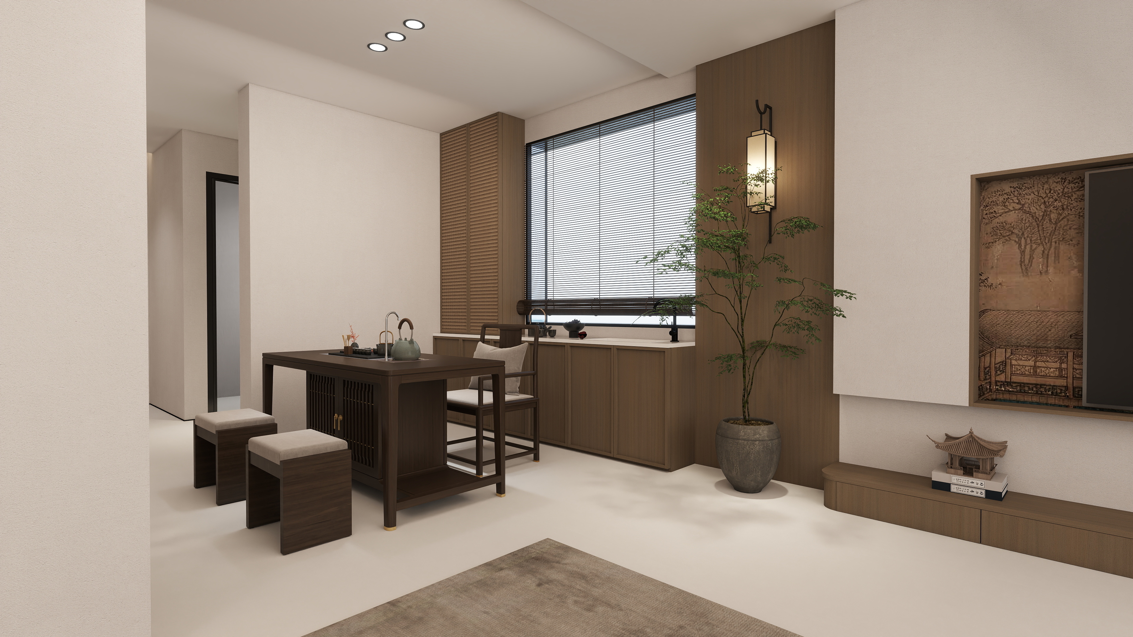 尚品宅配SRuJ-194㎡3室装修效果图