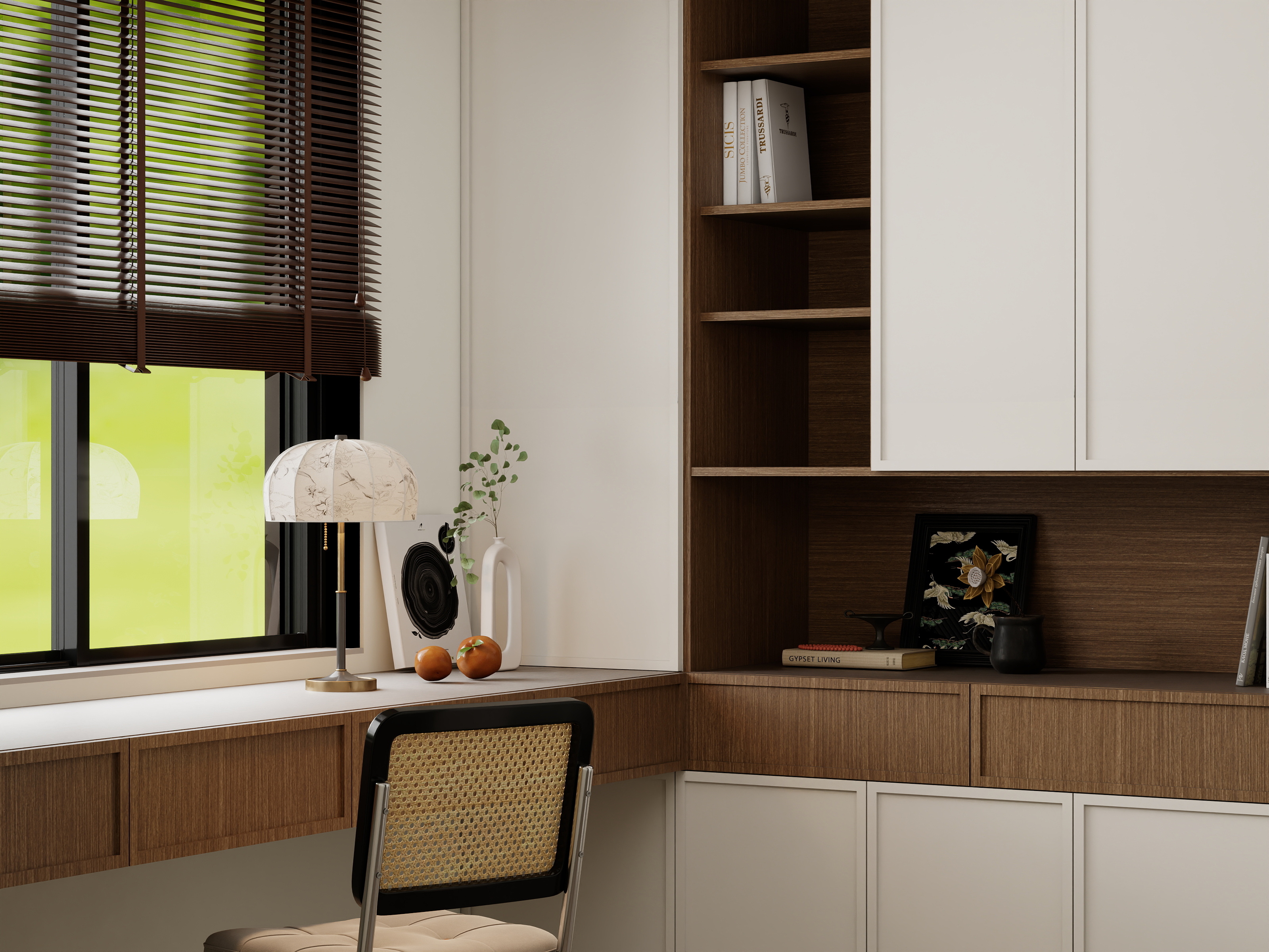 小邵爷.-中古风115㎡装修效果图