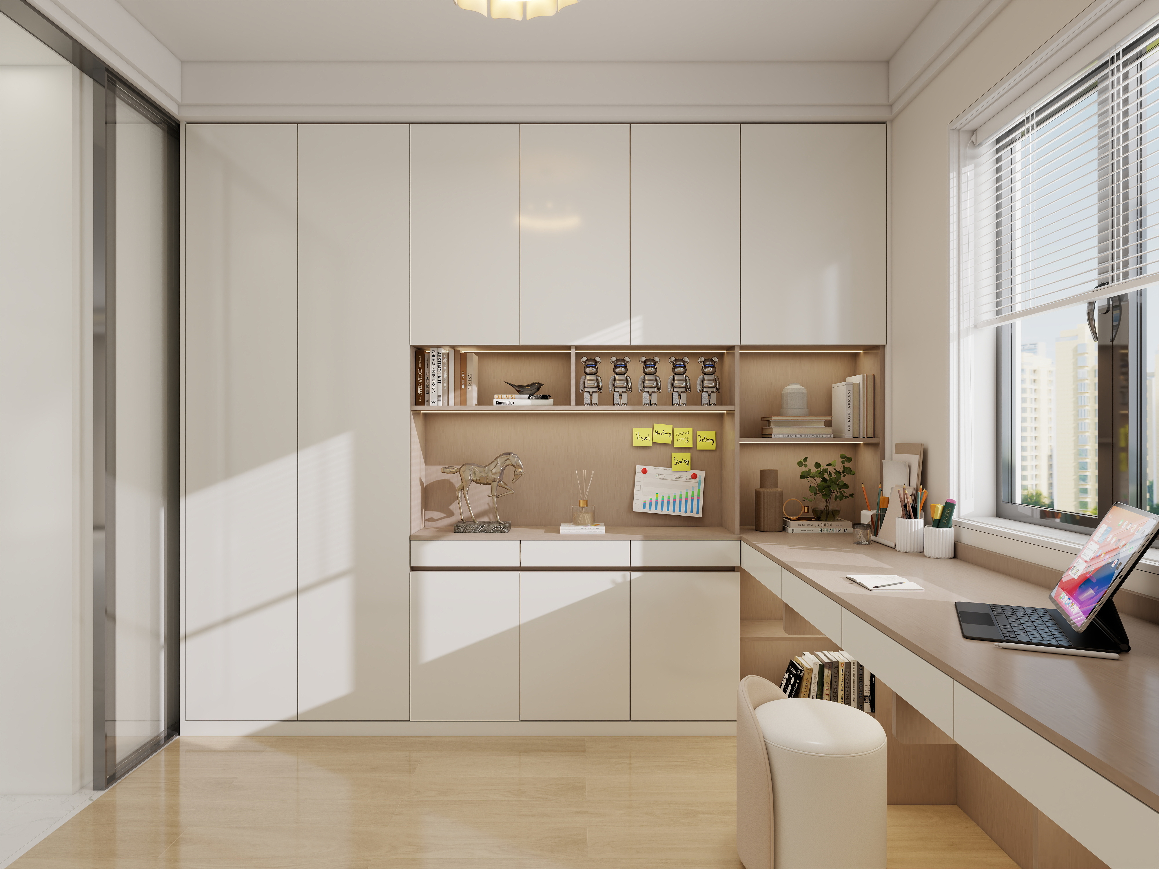 桐城全屋定制-顾家家具江-七里香溪128㎡4室装修效果图