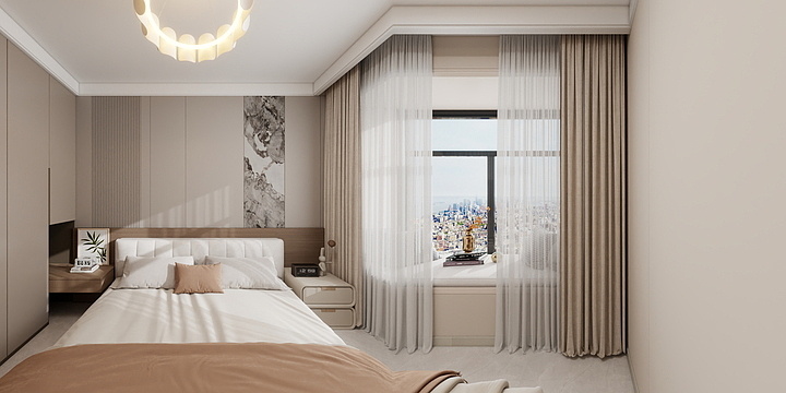 张飞13687664845-融创维多利亚湾71㎡2室-装修设计方案