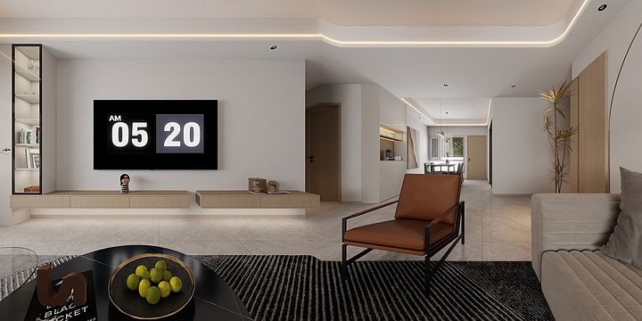 青溪设计-朗月尚居北区5-302-装修设计方案