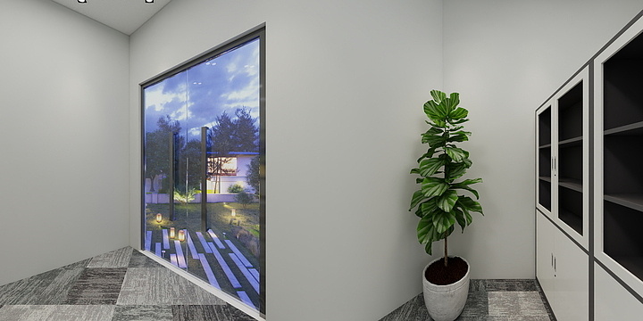 跃景装饰a常-布局时尚富百家三层-装修设计方案