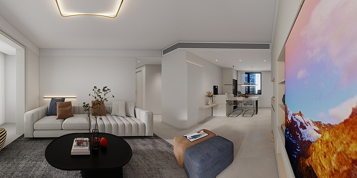 永不加班-汉光悦府138平面布局·-装修设计方案