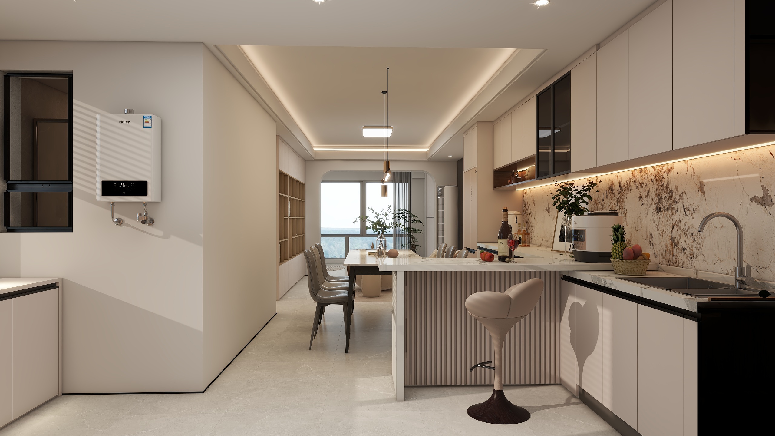 全屋定制效果-同和苑1栋2单元03户型（原）-装修设计方案