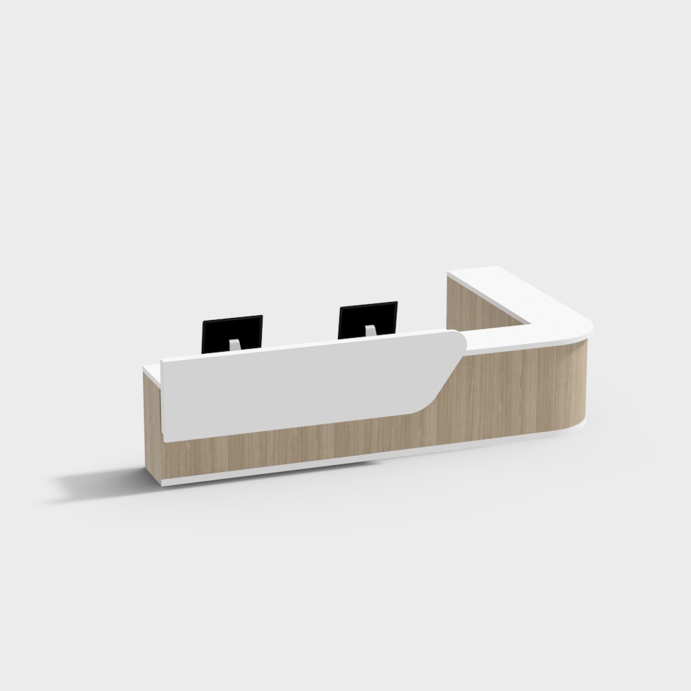 公司前台3D模型
