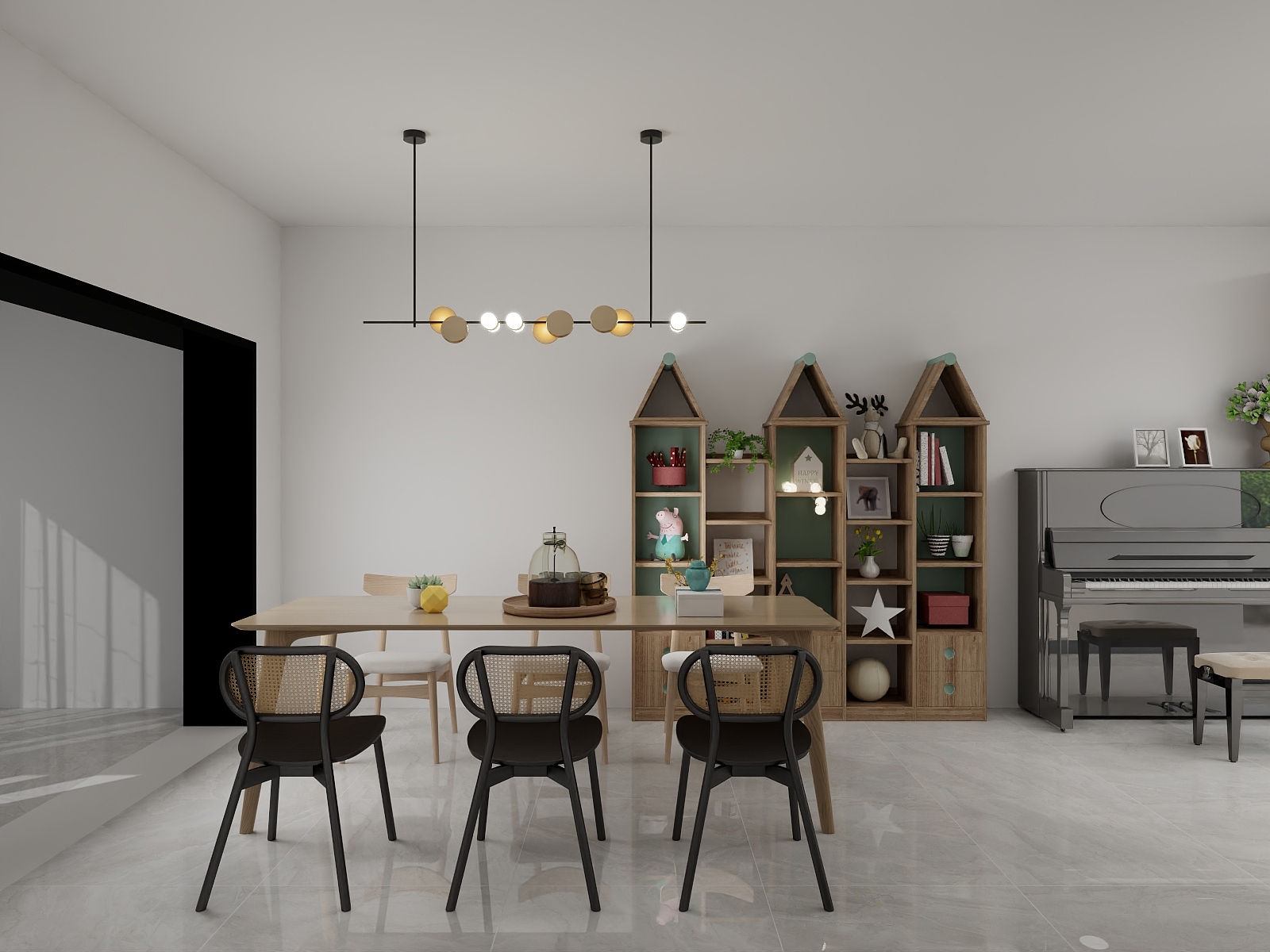 吴爽- 74m²现代简约风格设计装修效果图