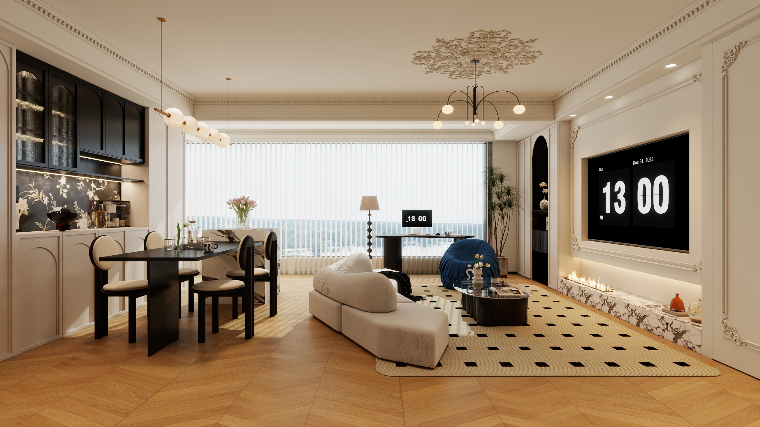 灵宝空间设计中心-法式-装修设计方案