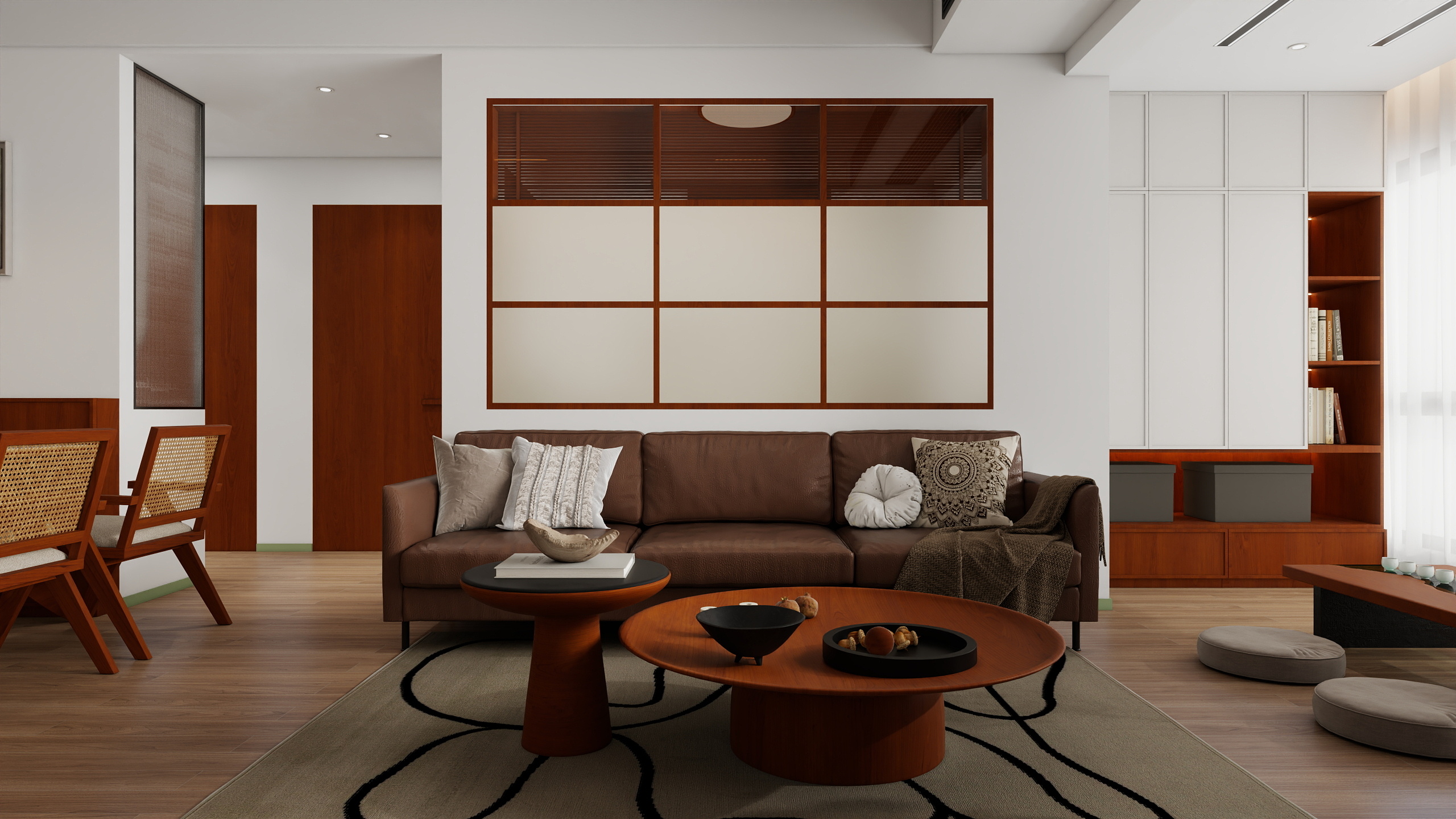 成爽-四川成都金域华府（100平方中古风三居室）-装修设计方案