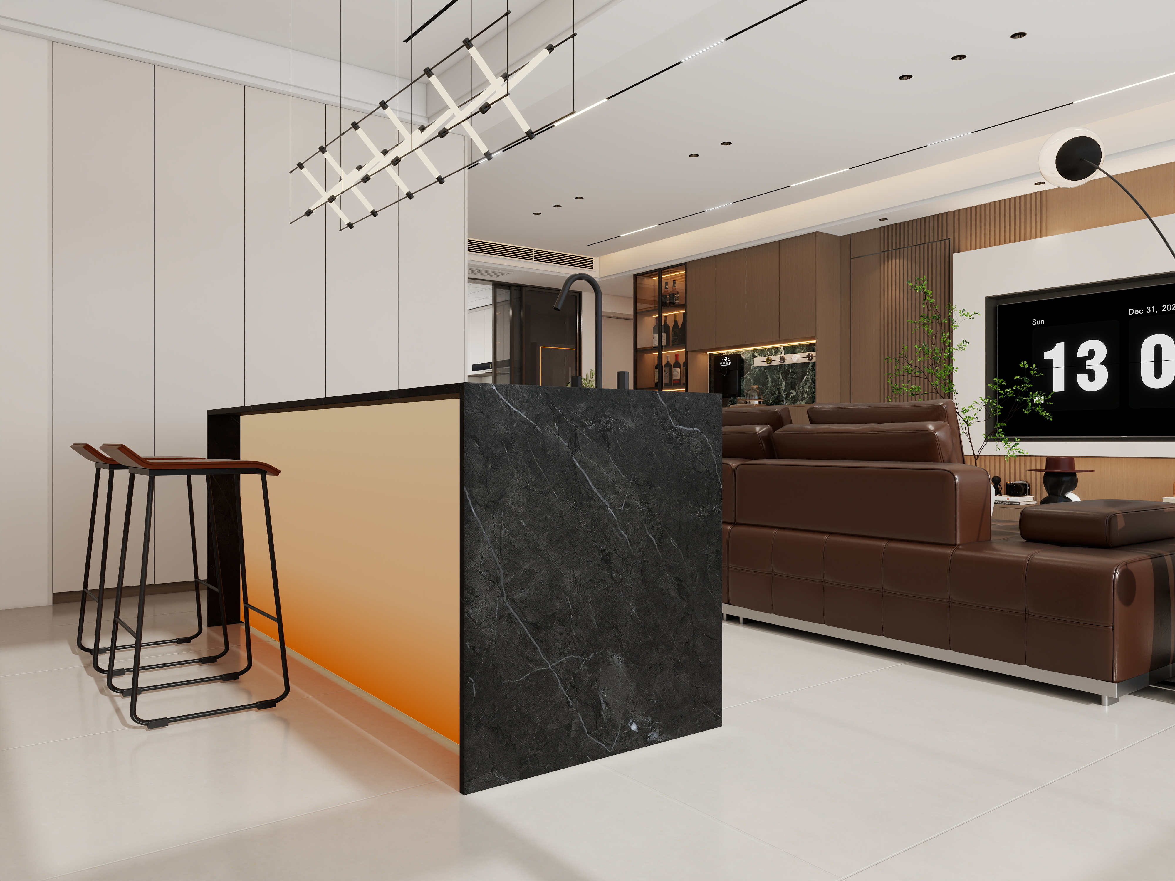 三人行设计整装-书香名门2-2-1001PLANA-装修设计方案