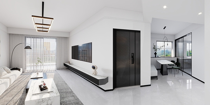 在线设计方案-90平米现代风-装修设计方案