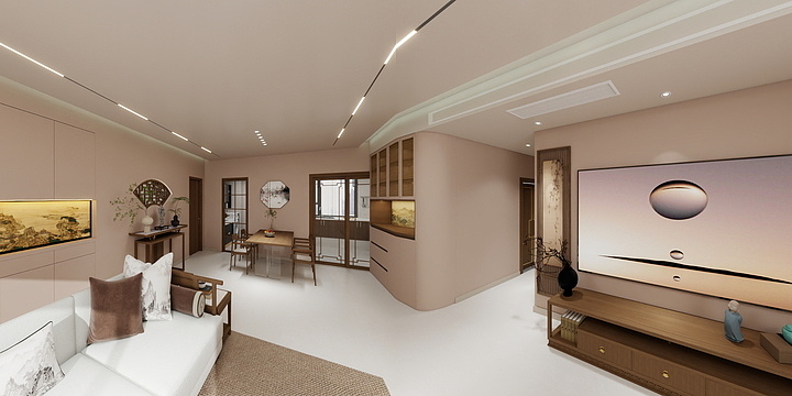 旭美家装饰-保利朗阅116平米-装修设计方案