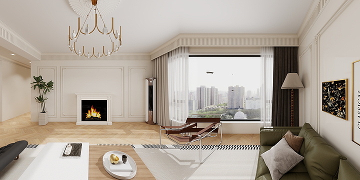 室内设计浩男-海韵星城东区6法式-装修设计方案