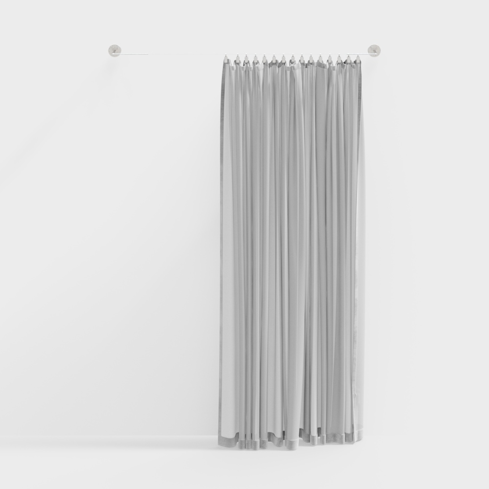 现代浴帘3D模型