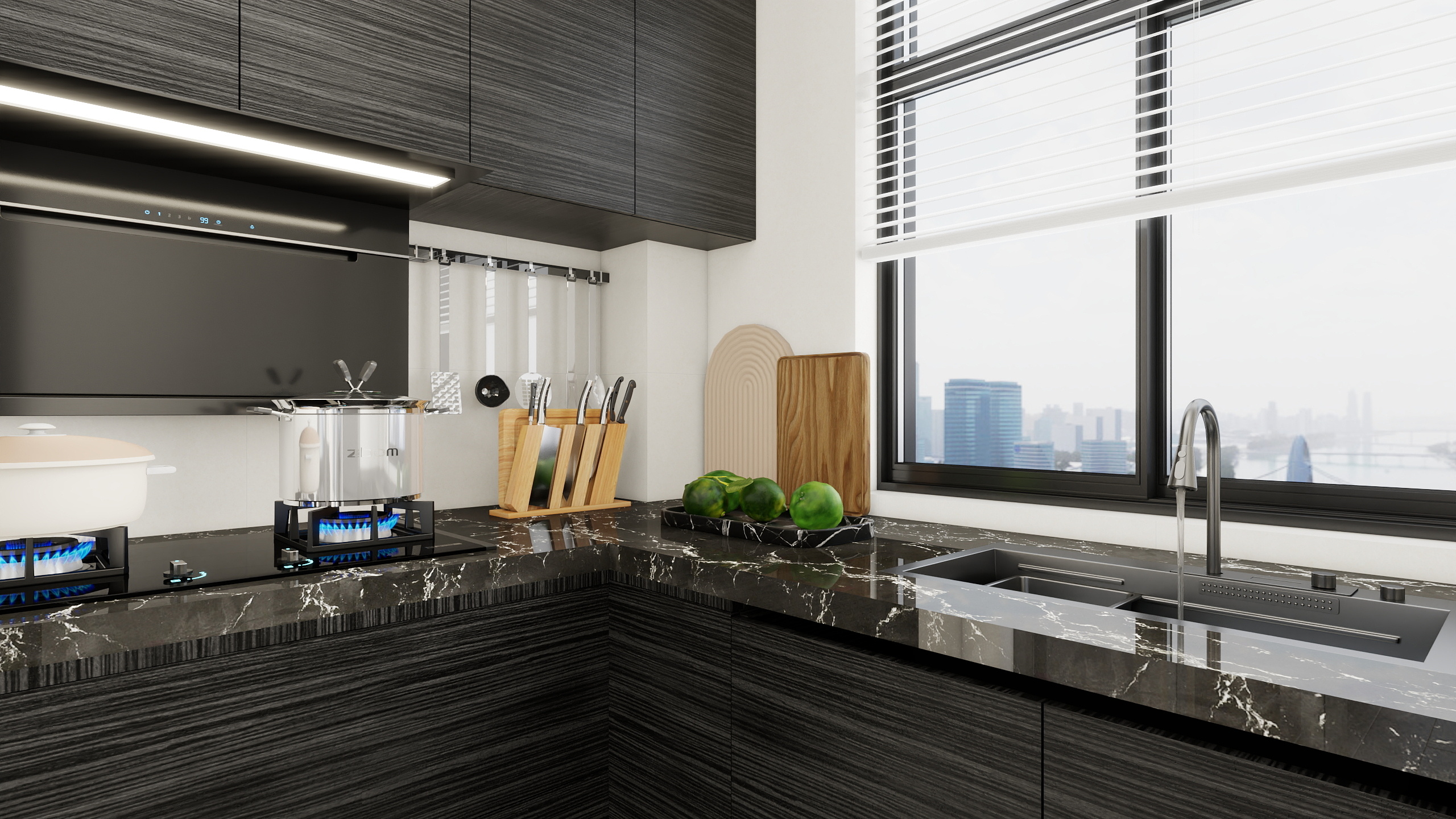 -102㎡3室装修效果图