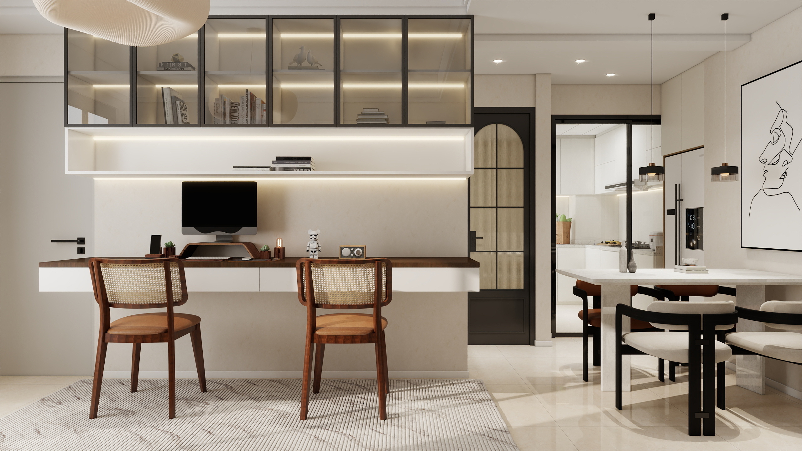 李林-中古简约60㎡2室装修效果图