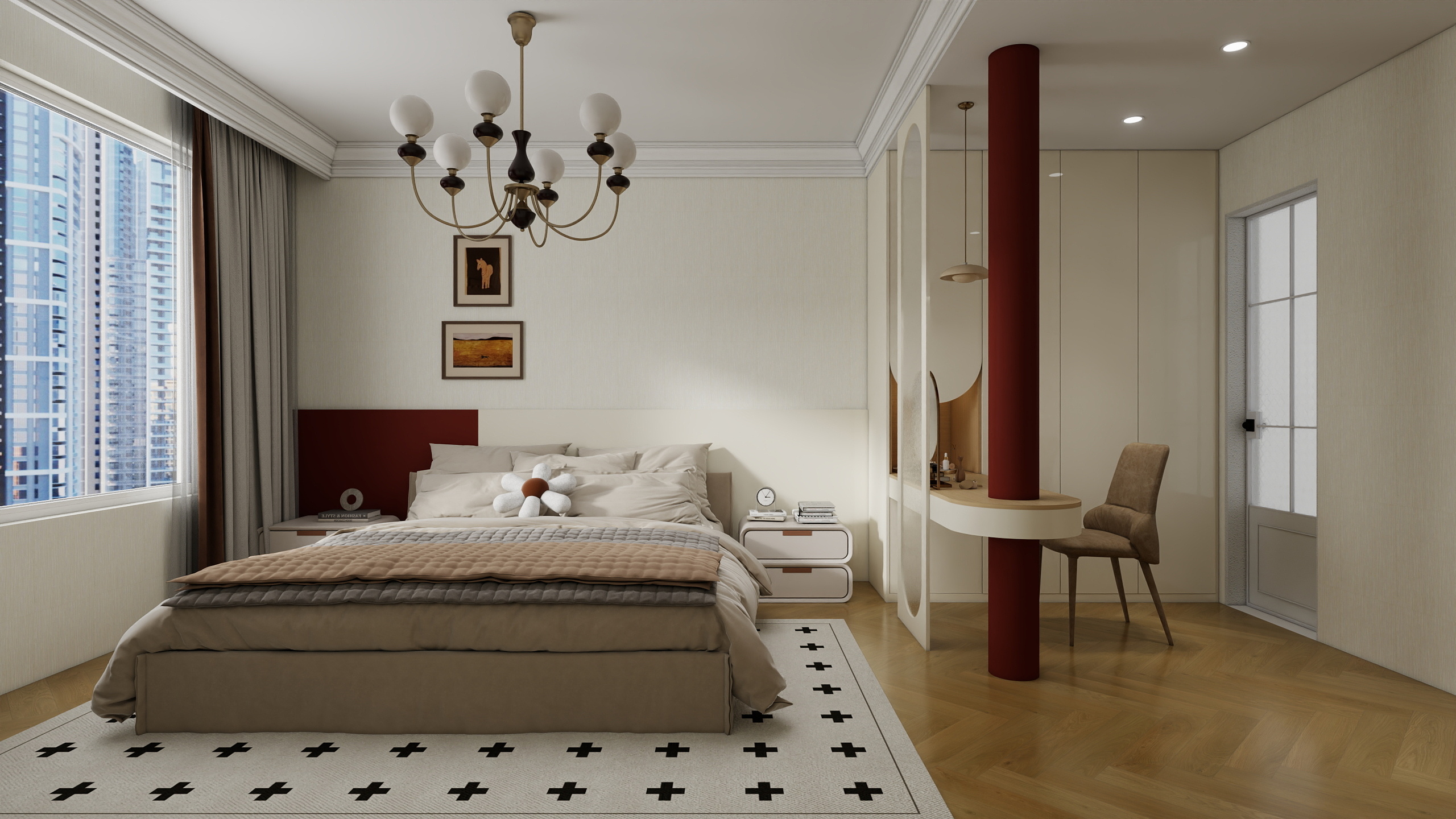 坷诺木业整木家居定制-本溪御山府（法式风格）-装修设计方案