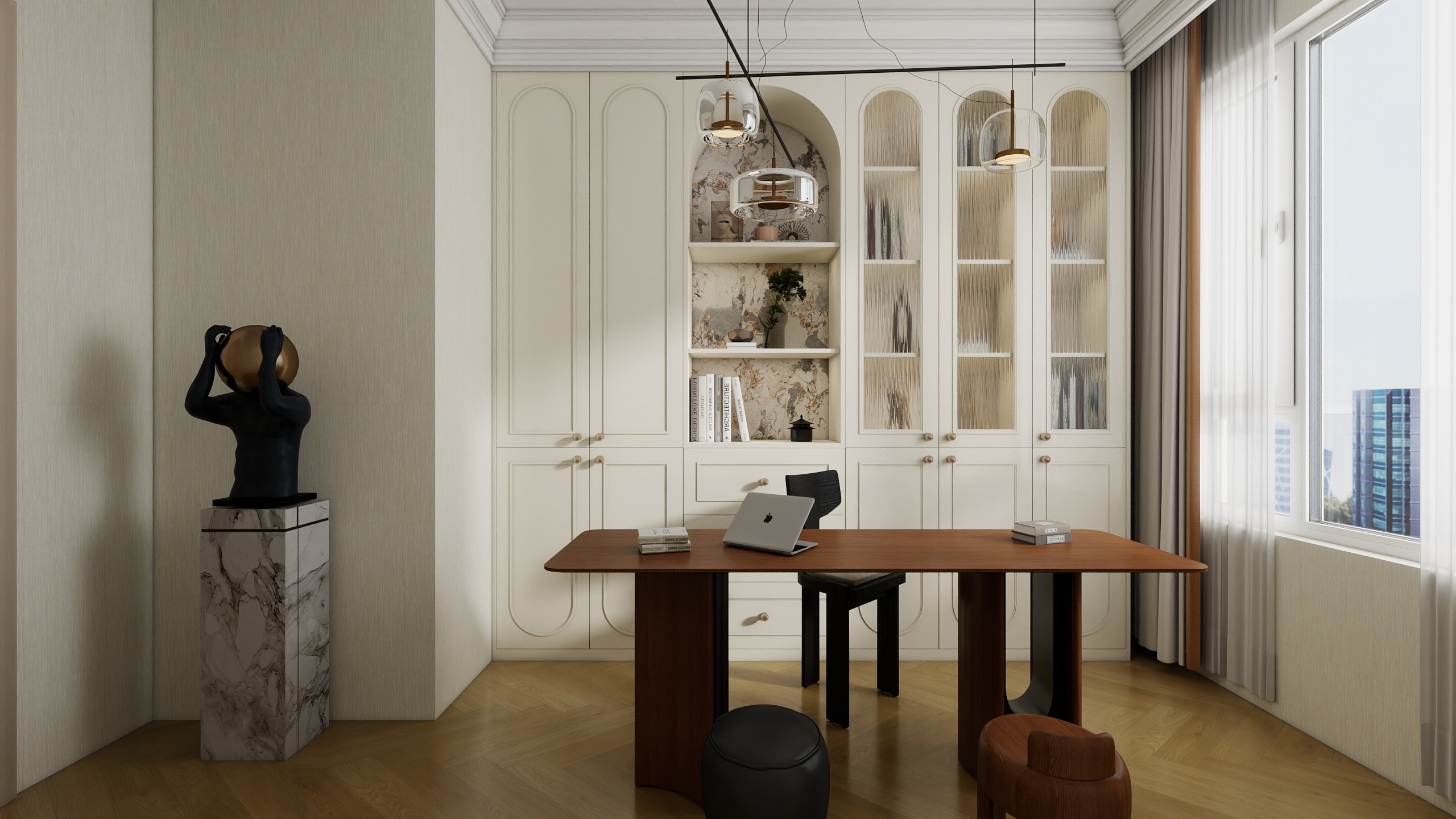 坷诺木业整木家居定制-本溪御山府（法式风格）装修效果图