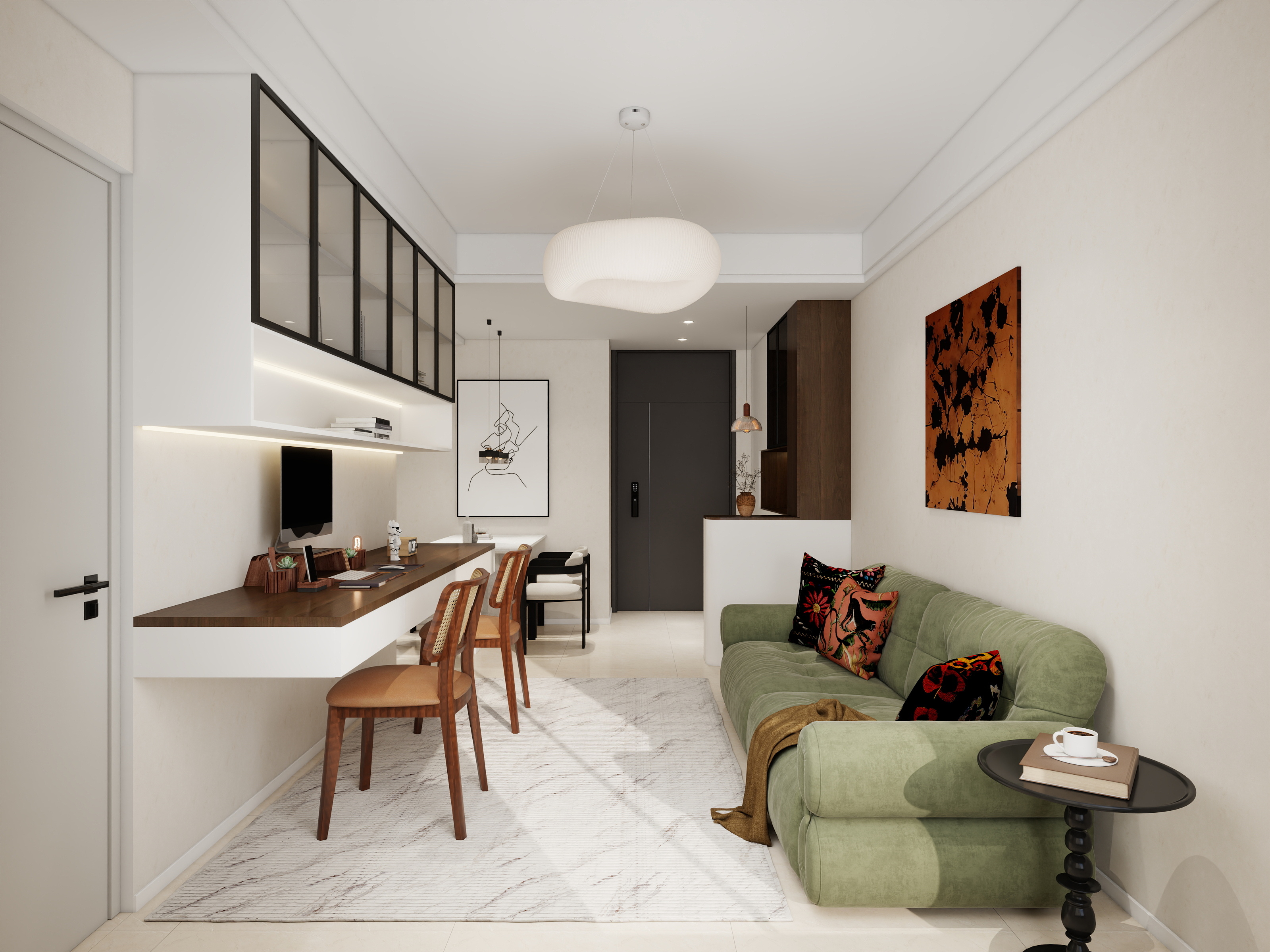 李林-中古简约60㎡2室装修效果图