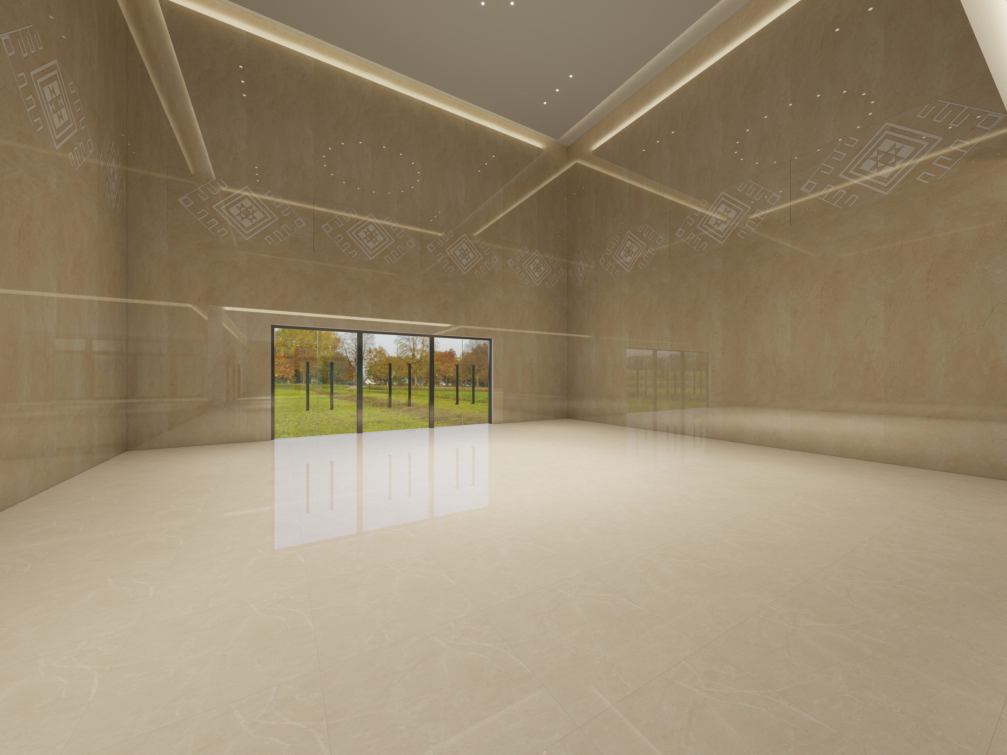 TRAU清静-青少年活动中心大厅-装修设计方案