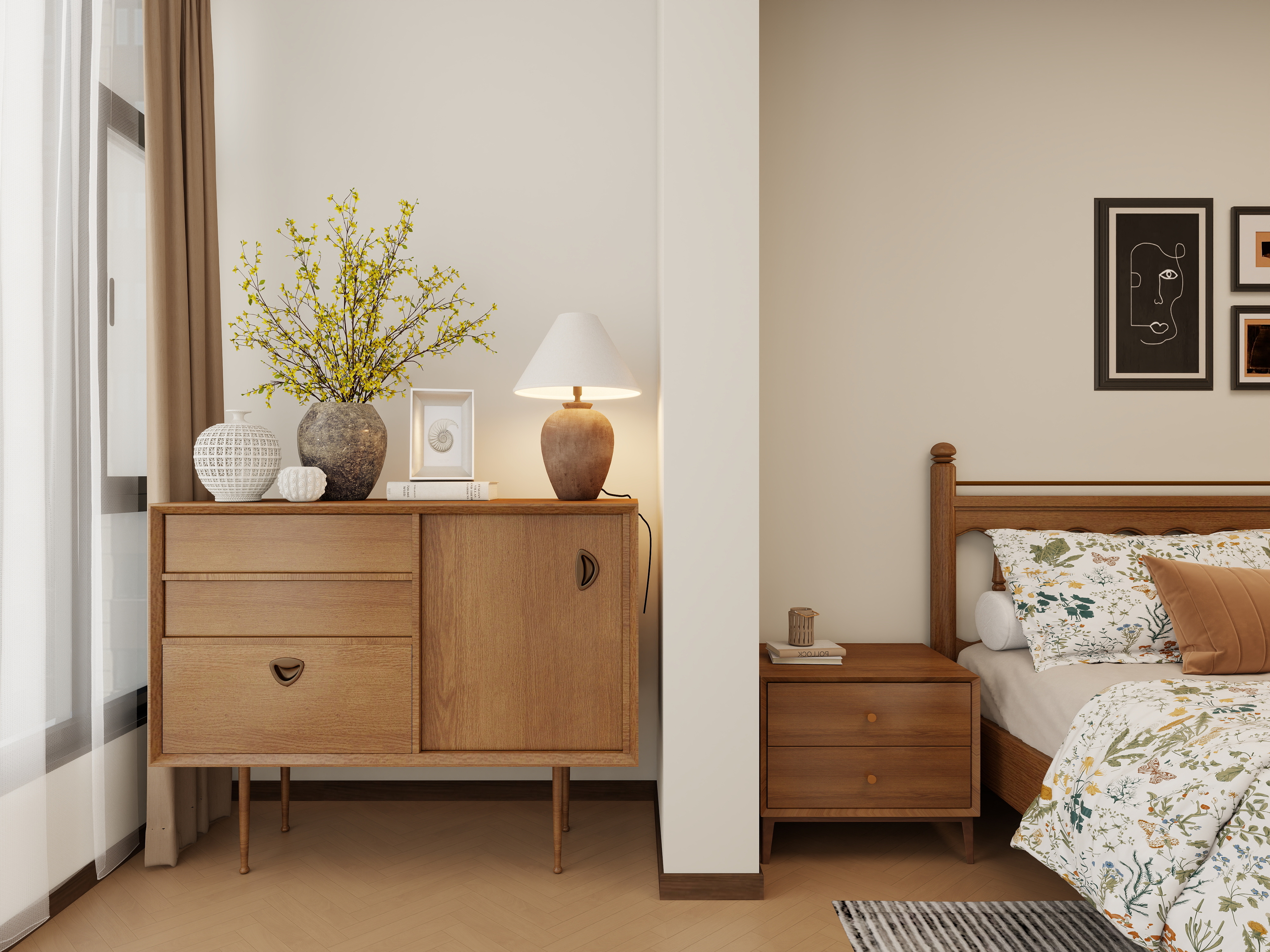 谢旗高-月明湾142㎡3室装修效果图