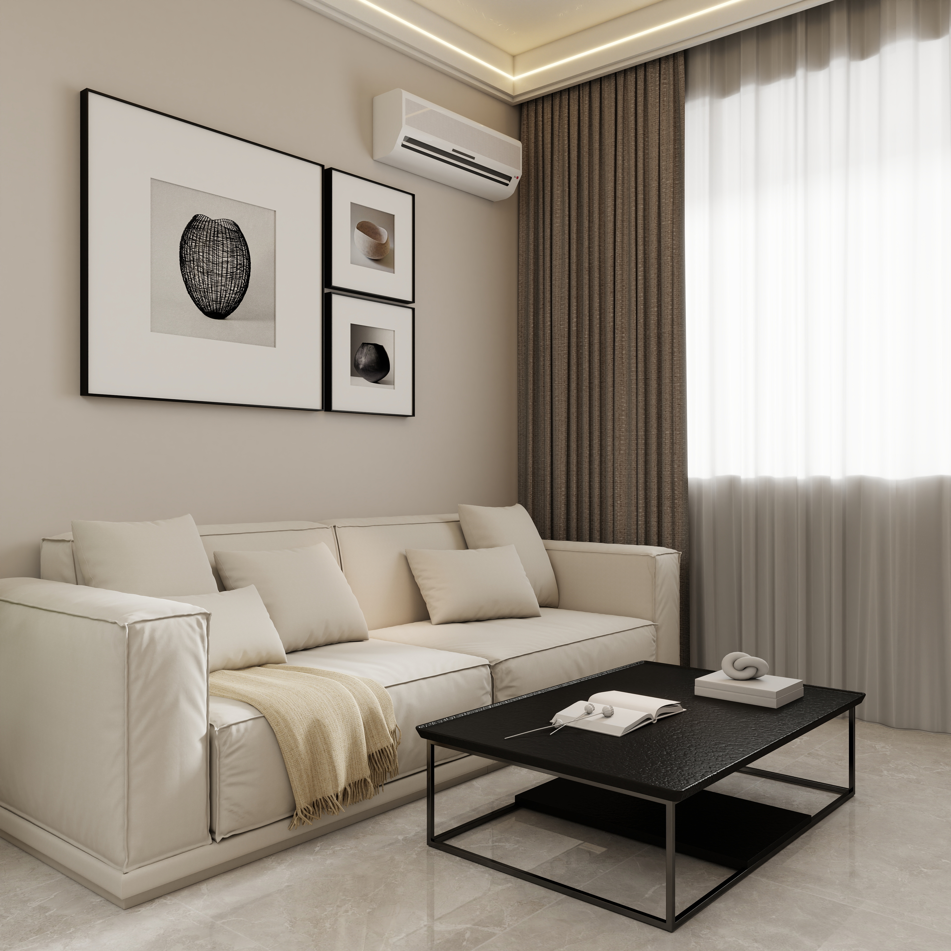 壹诺设计工作室-现代简约装修效果图