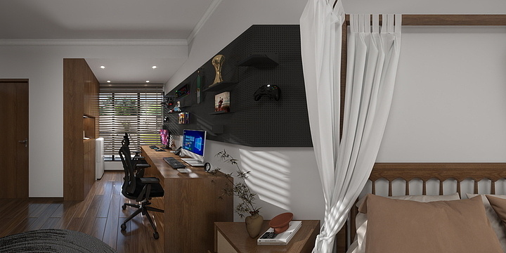 H.sh-新美帝景主卧-装修设计方案