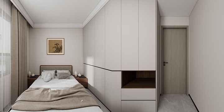 杨大菇凉-小淀安置房中式全景-装修设计方案