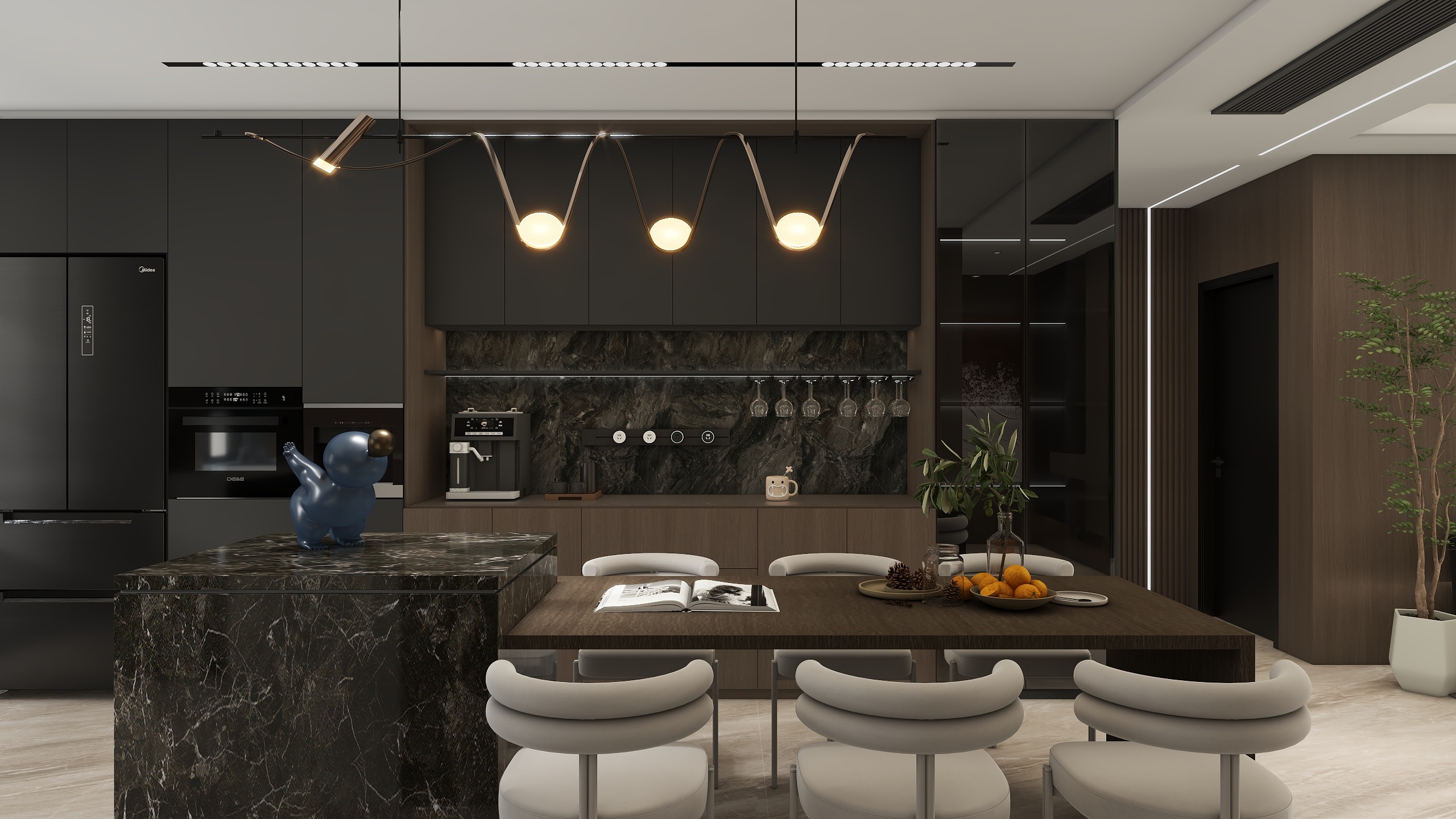 敏玉子-意式轻奢140㎡3室-装修设计方案