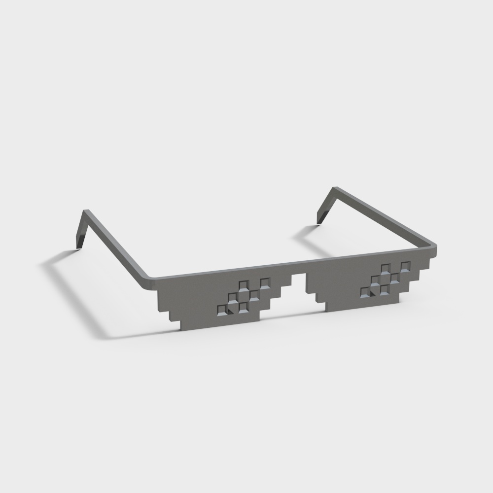 马赛克眼镜3D模型