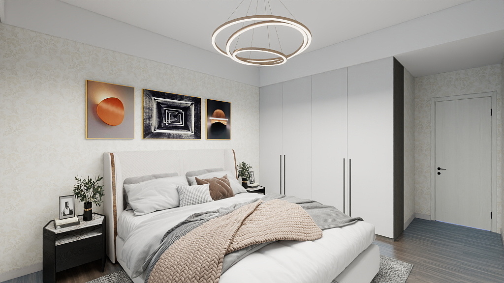 Clvin1129-中德英伦联邦81㎡2室-装修设计方案