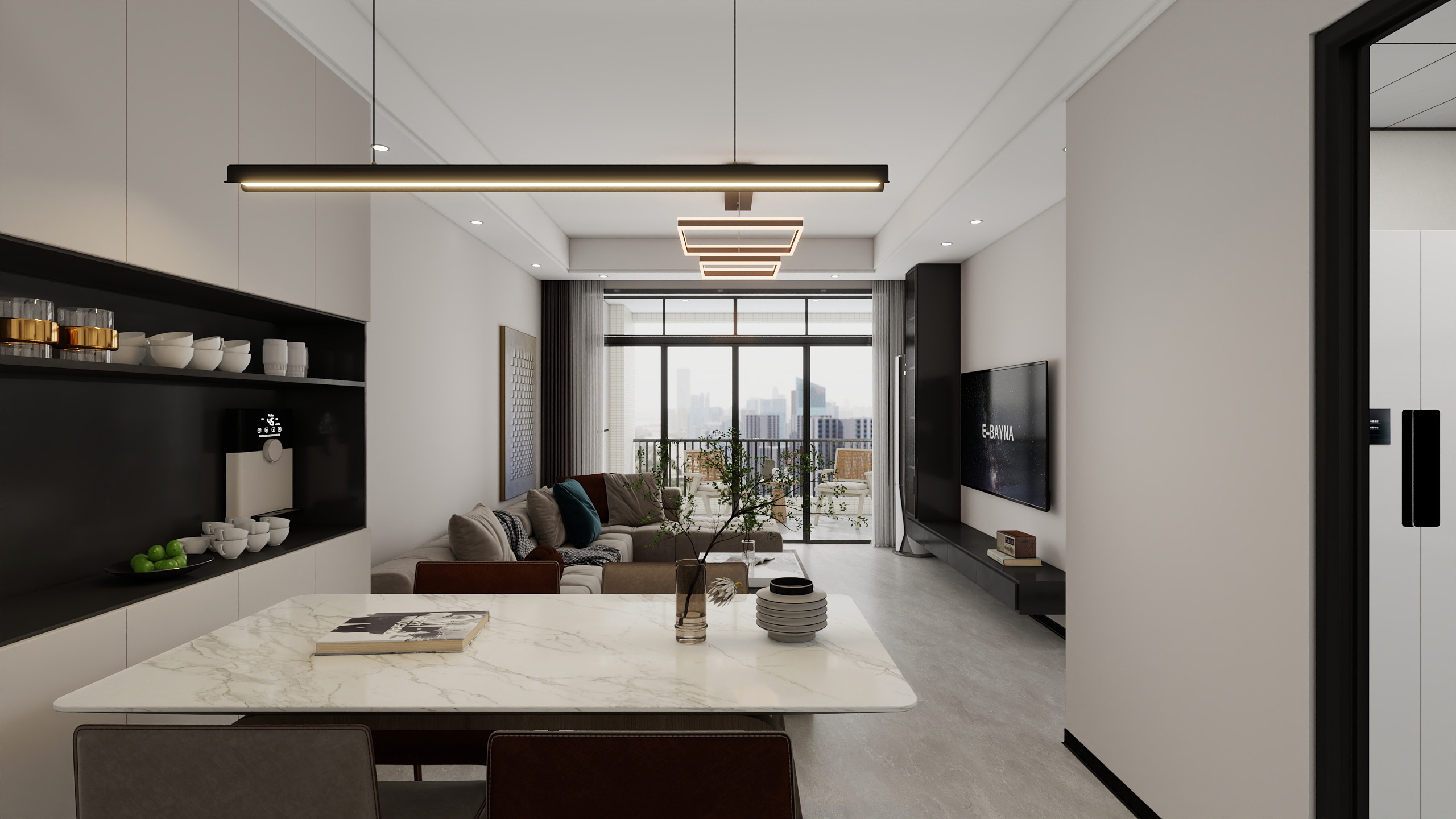 全案设计丶马明-【现代】河东滨江河畔-副本-装修设计方案