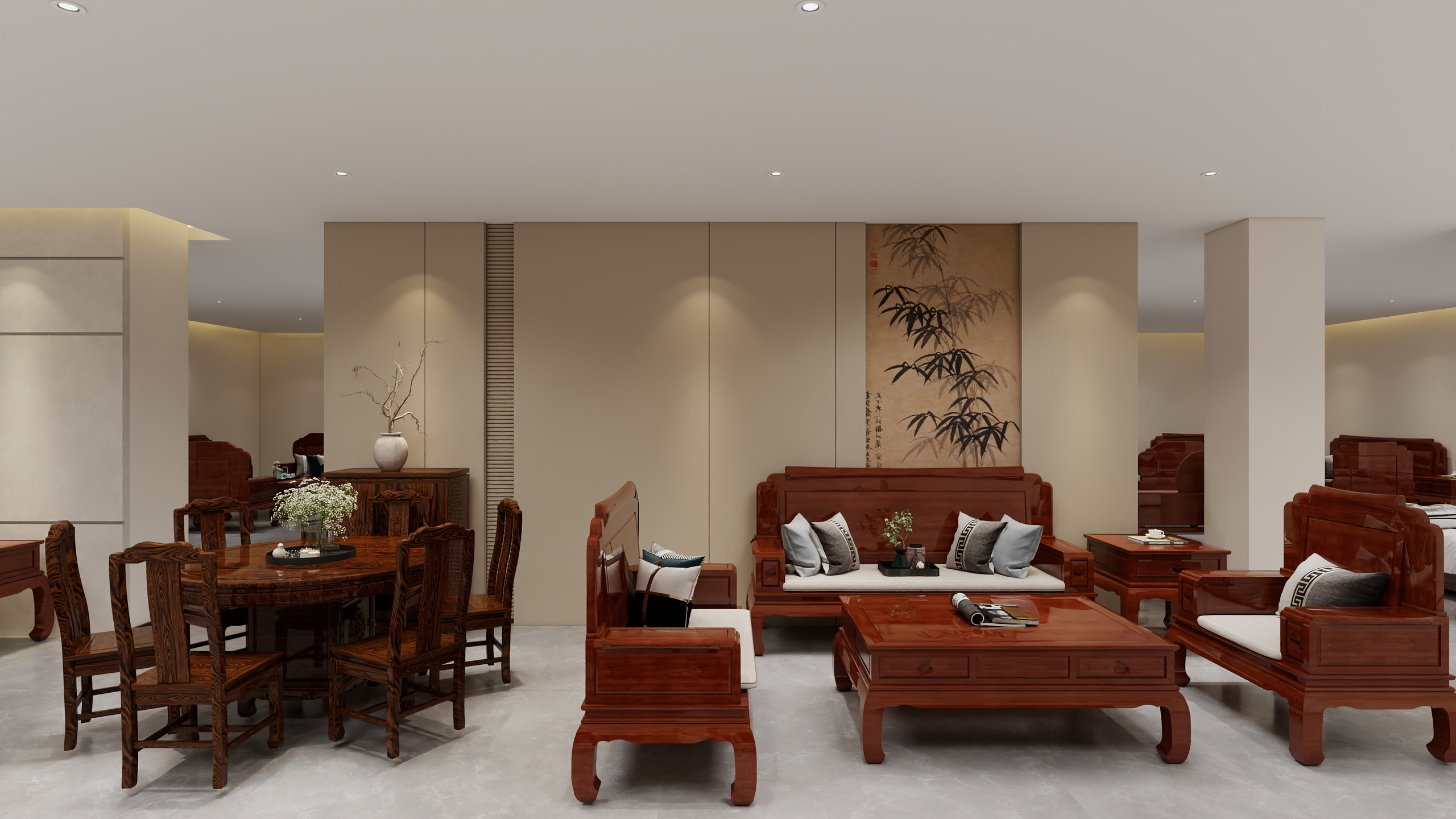 拓骅高端设计咨询-湖南双虎鸿轩和摆场图_t3-装修设计方案