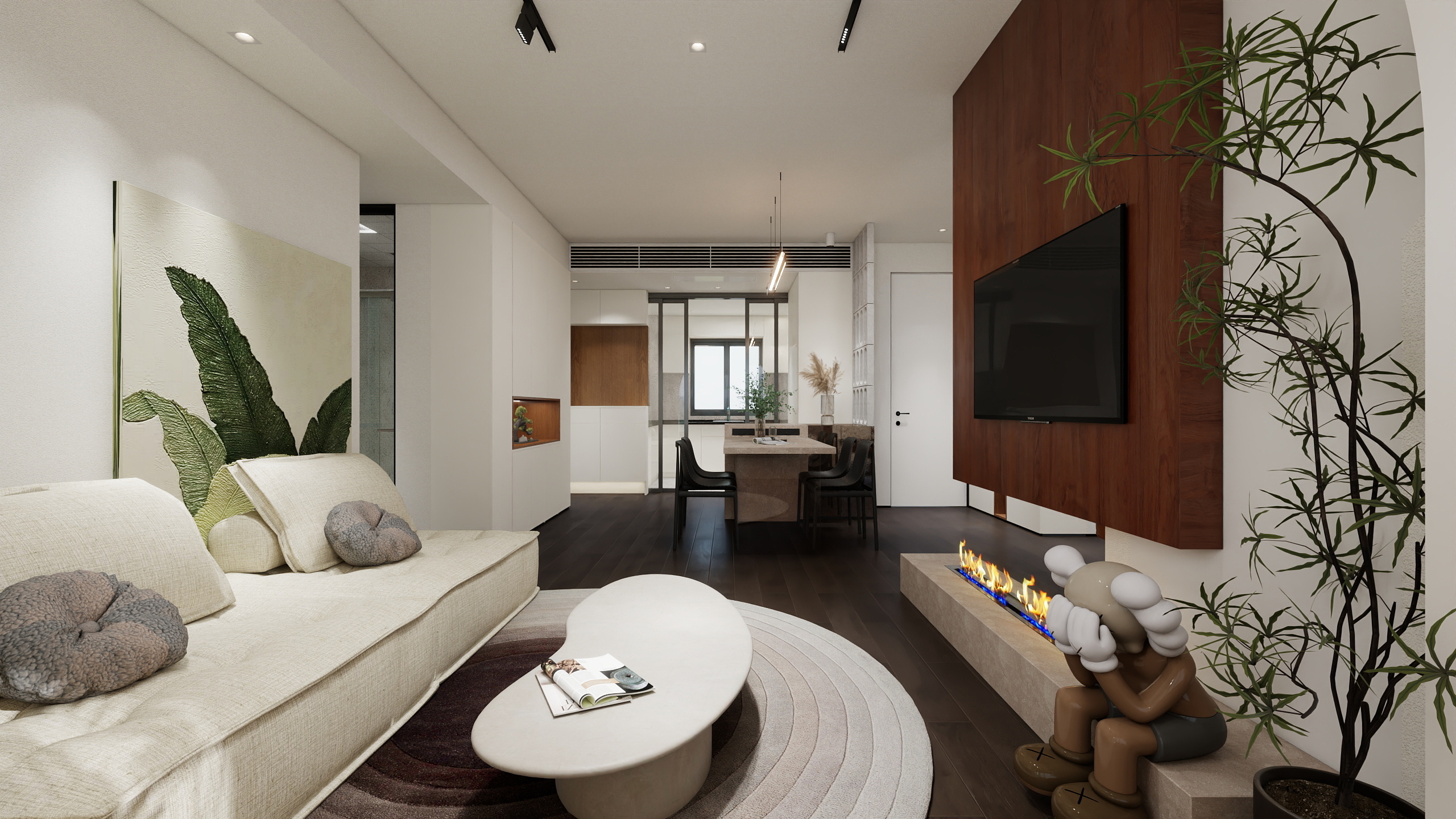 社会洋-万科·天空之城·光之丘(四期)108㎡3室-装修设计方案