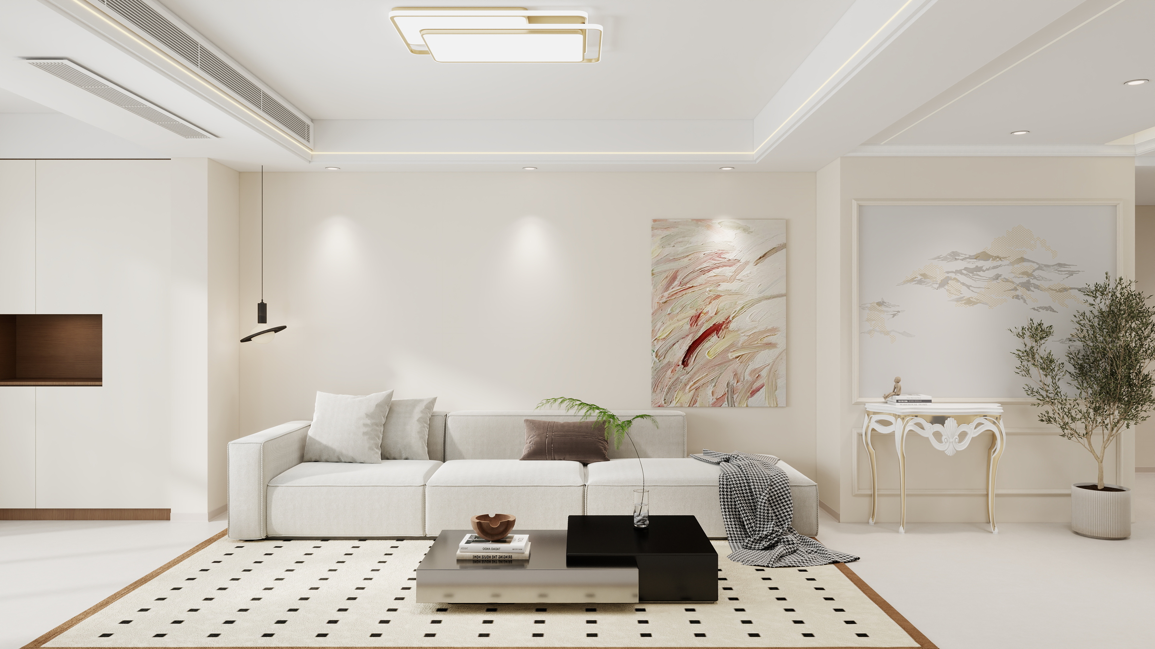 小胡设计-雨润-滨河壹号现代简约128㎡4室-装修设计方案