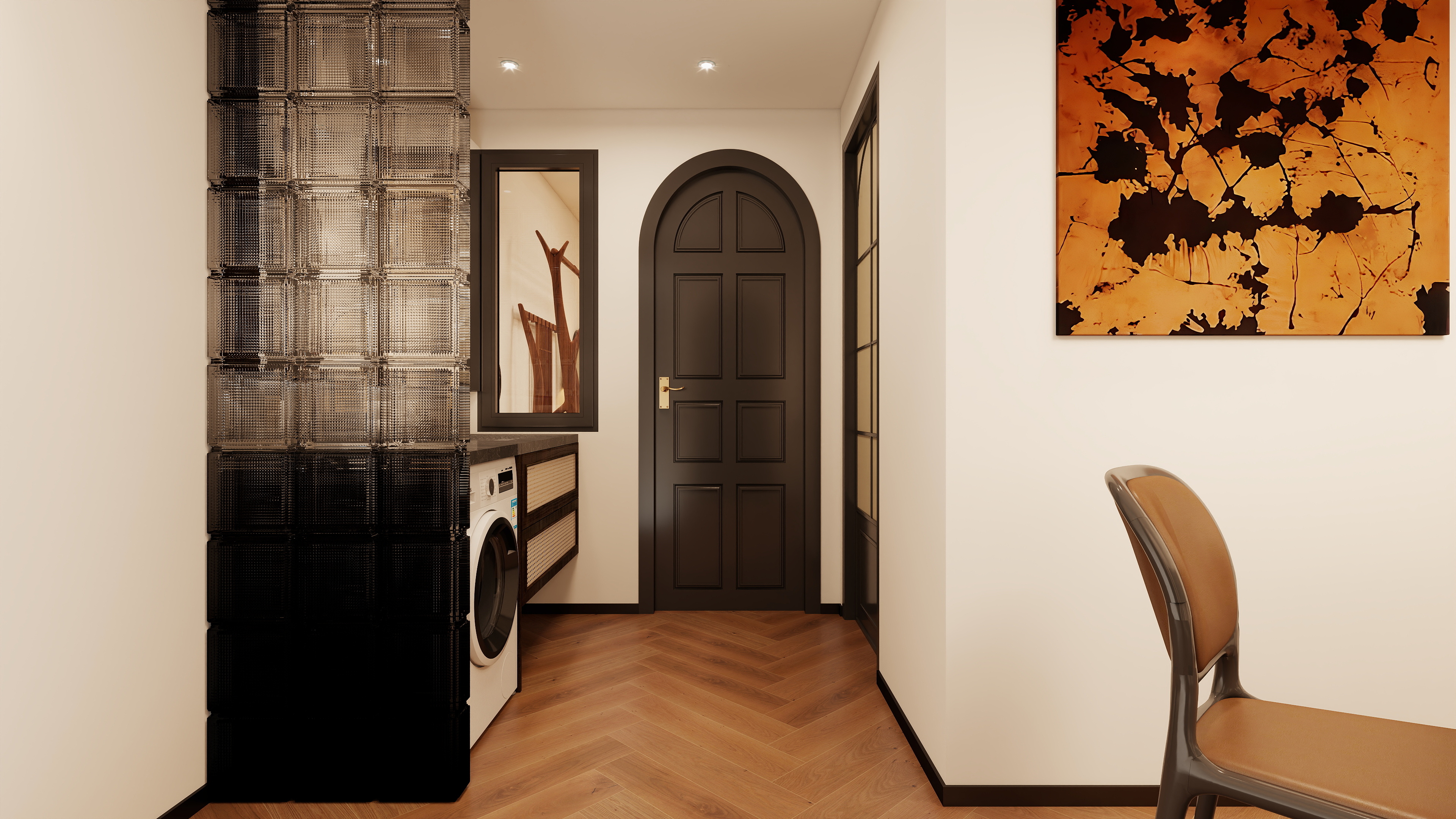 至简名设-文稳康-《湖北武汉》85平中古名宿|二居室装修效果图