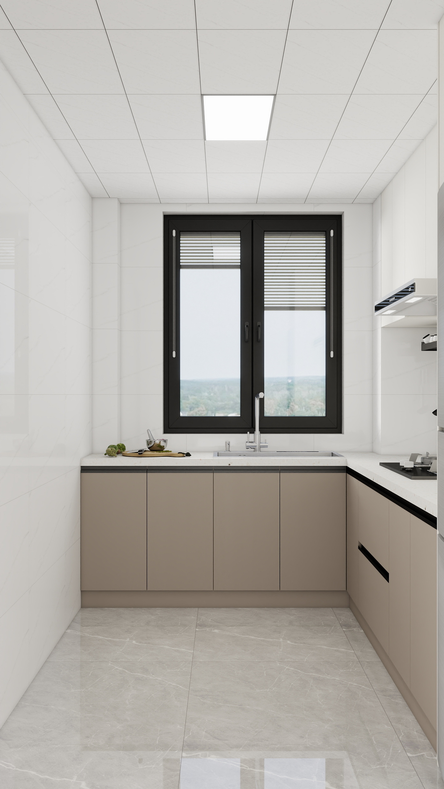 李青越-130平方现代简约四居室样板间装修效果图