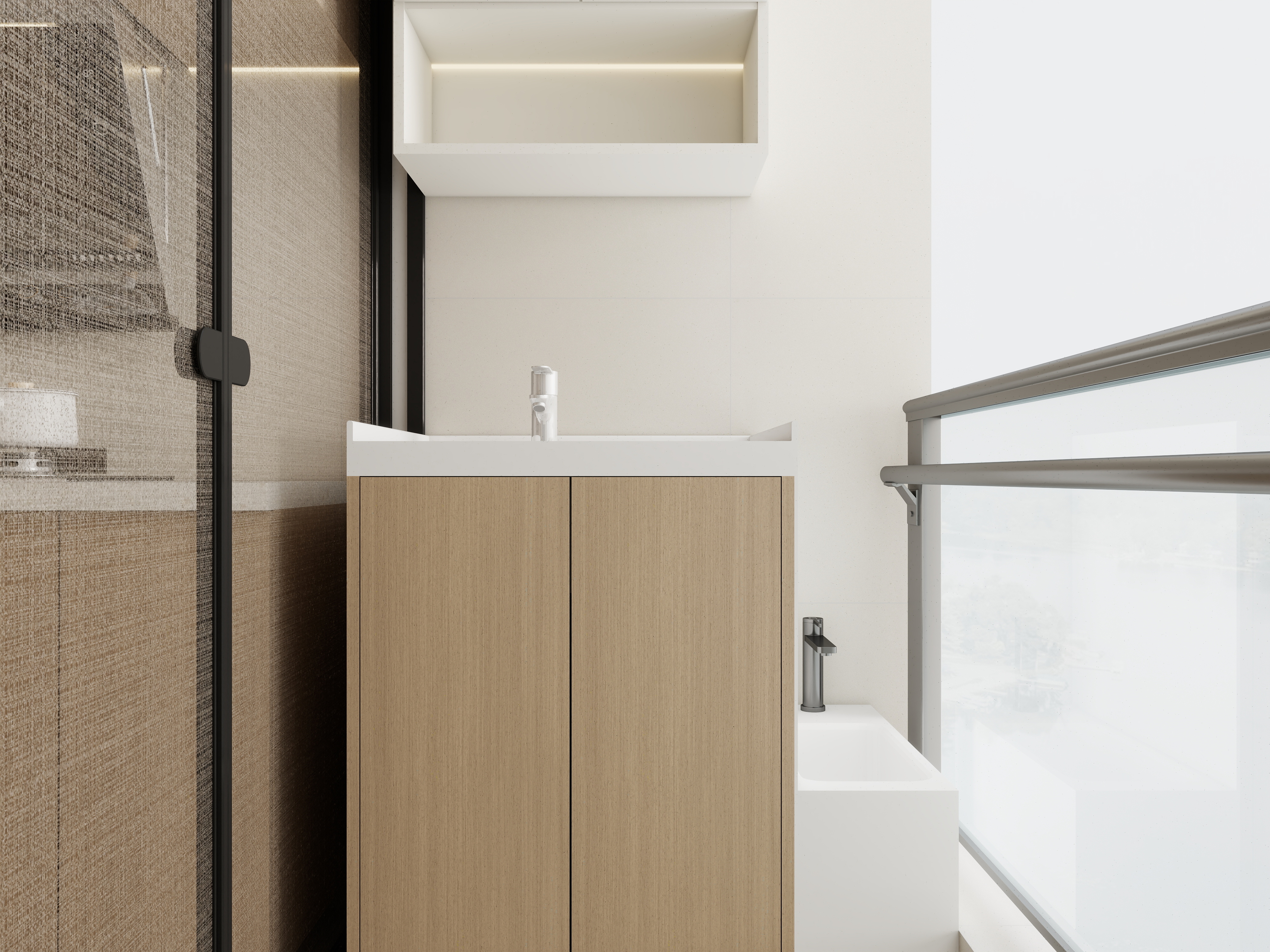 庄育霖-92平日式风三室设计装修效果图