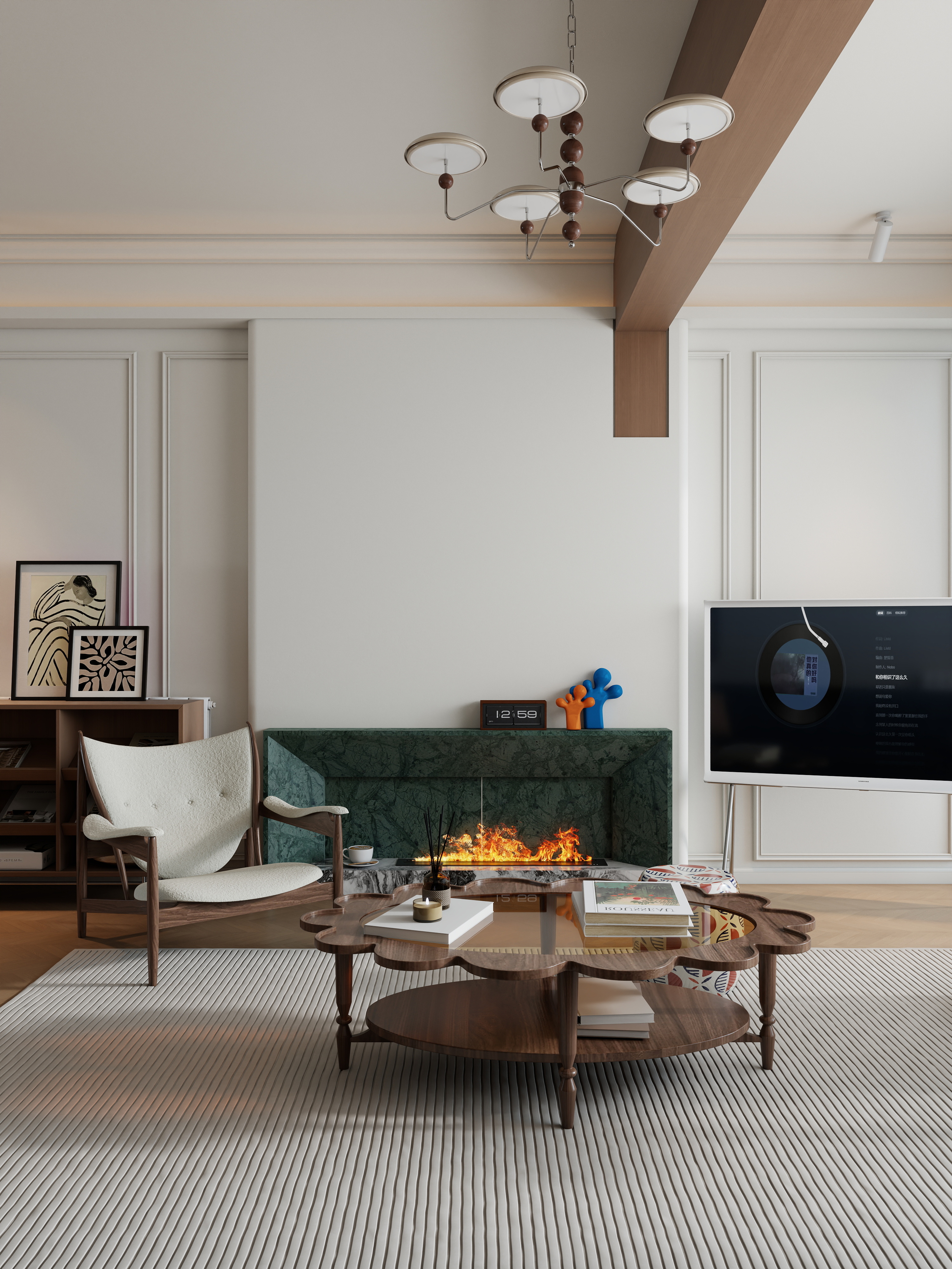 一木设计宇哥-宝业沁园130㎡4室装修效果图