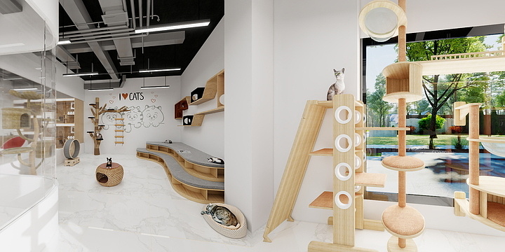 王宇设计-万晟城天街可野宠物-装修设计方案